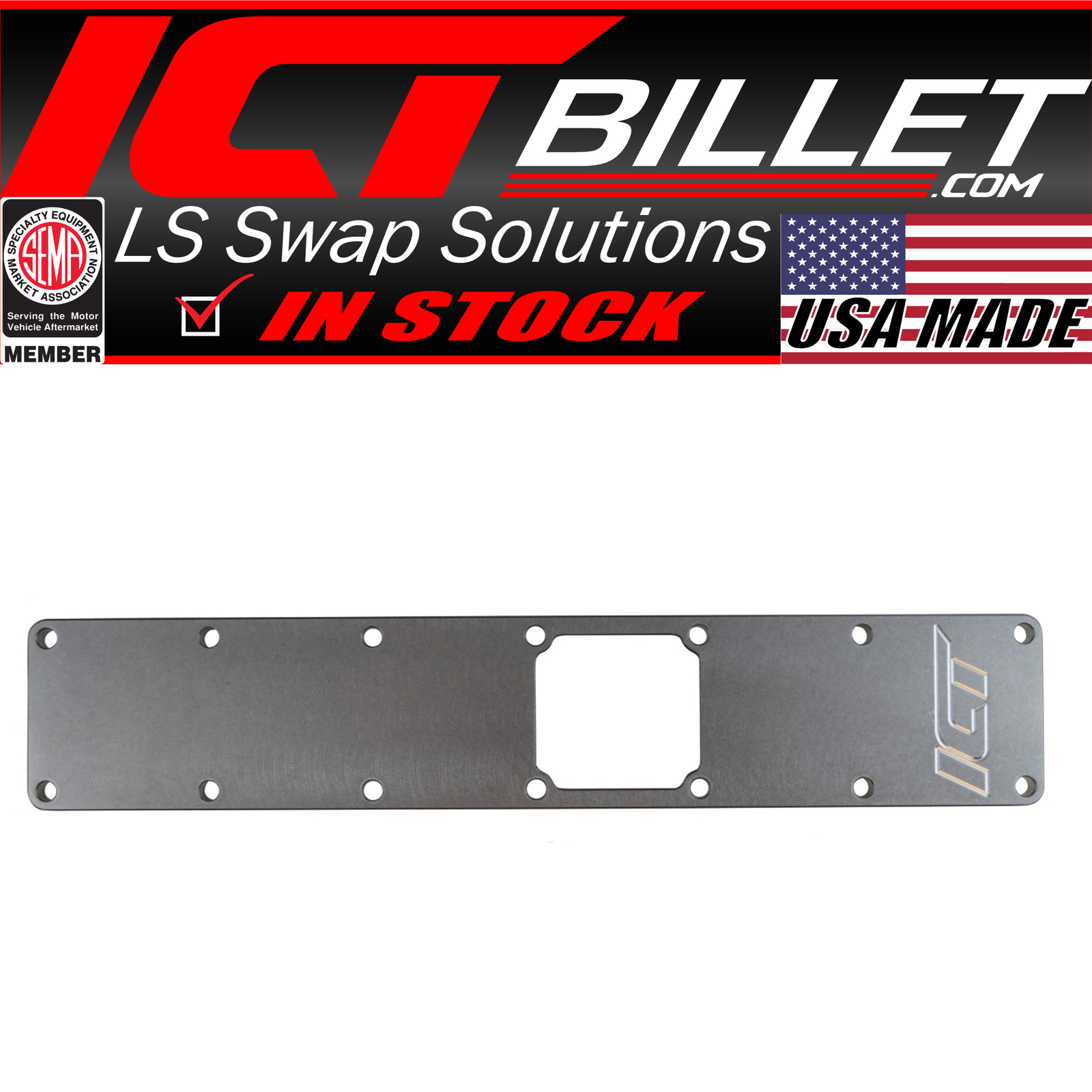 Billet High Flow Intake Manifold / Plenum Plate (compatible with 12v 5.9L 6BT...