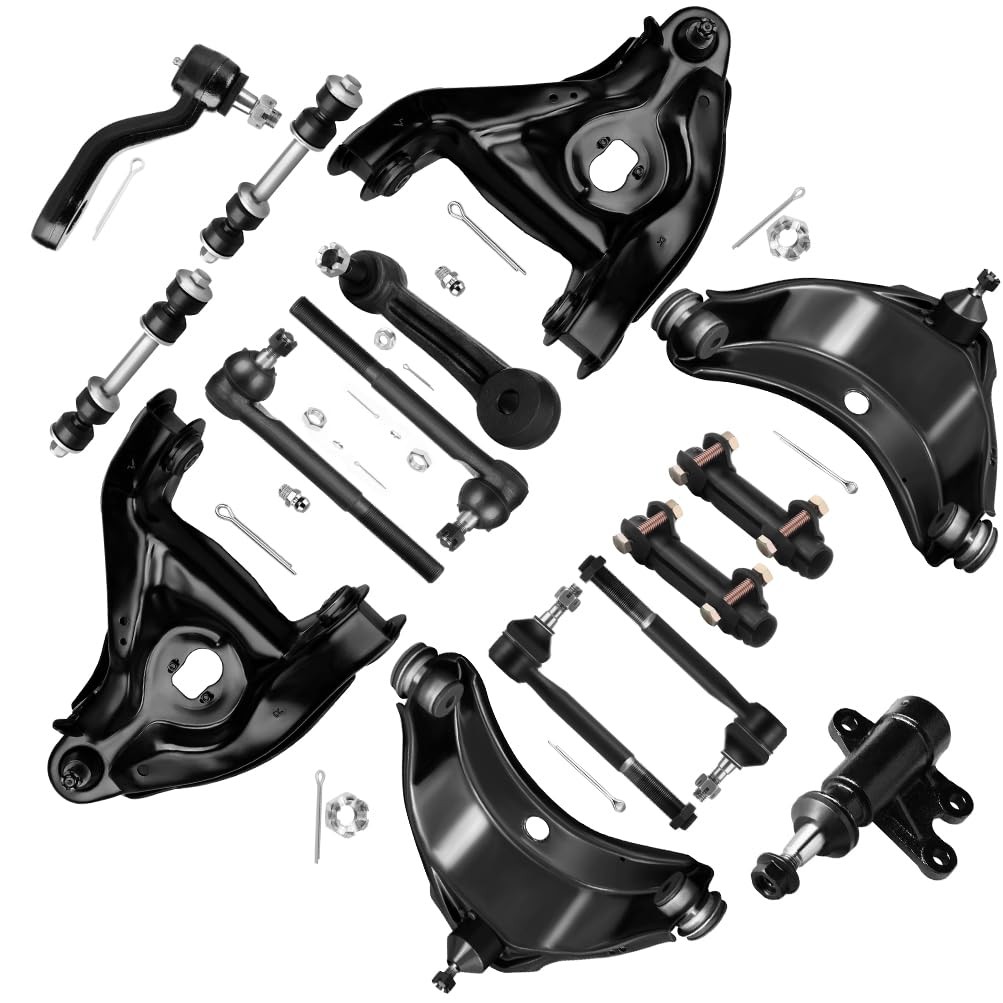 15pcs Suspension Kit 95-99 Tahoe Yukon 93-99 C1500 Control Arm Tie Rod Sleeve