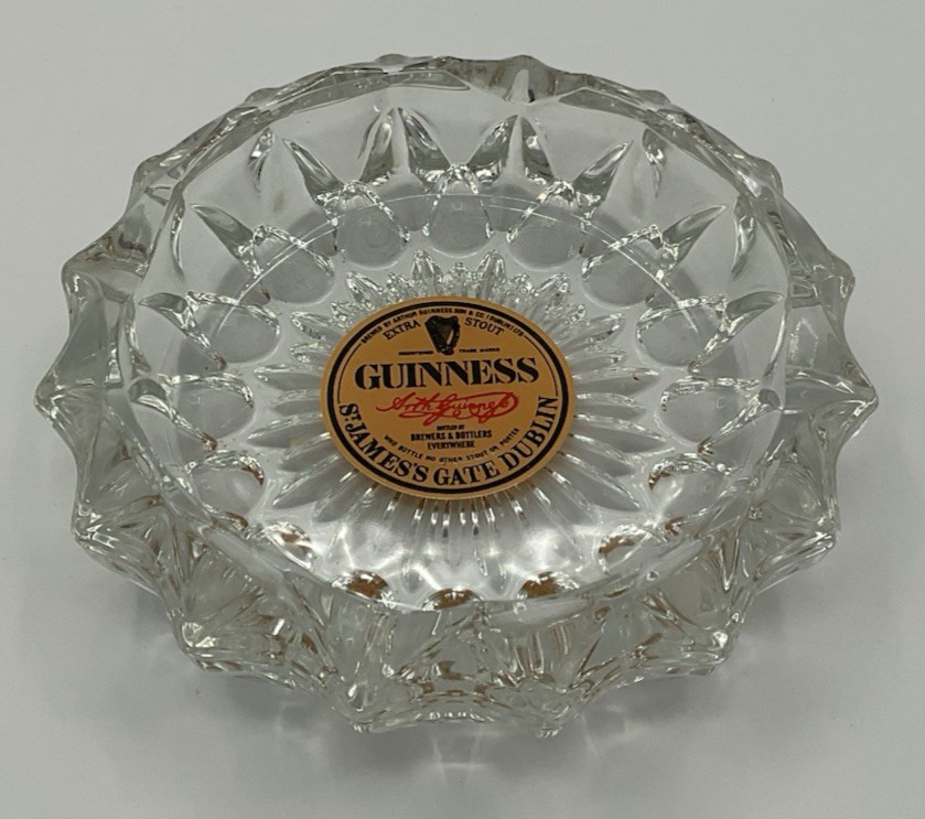 Guinness Beer Glass Ashtray St James Gate Dublin Ireland 5\