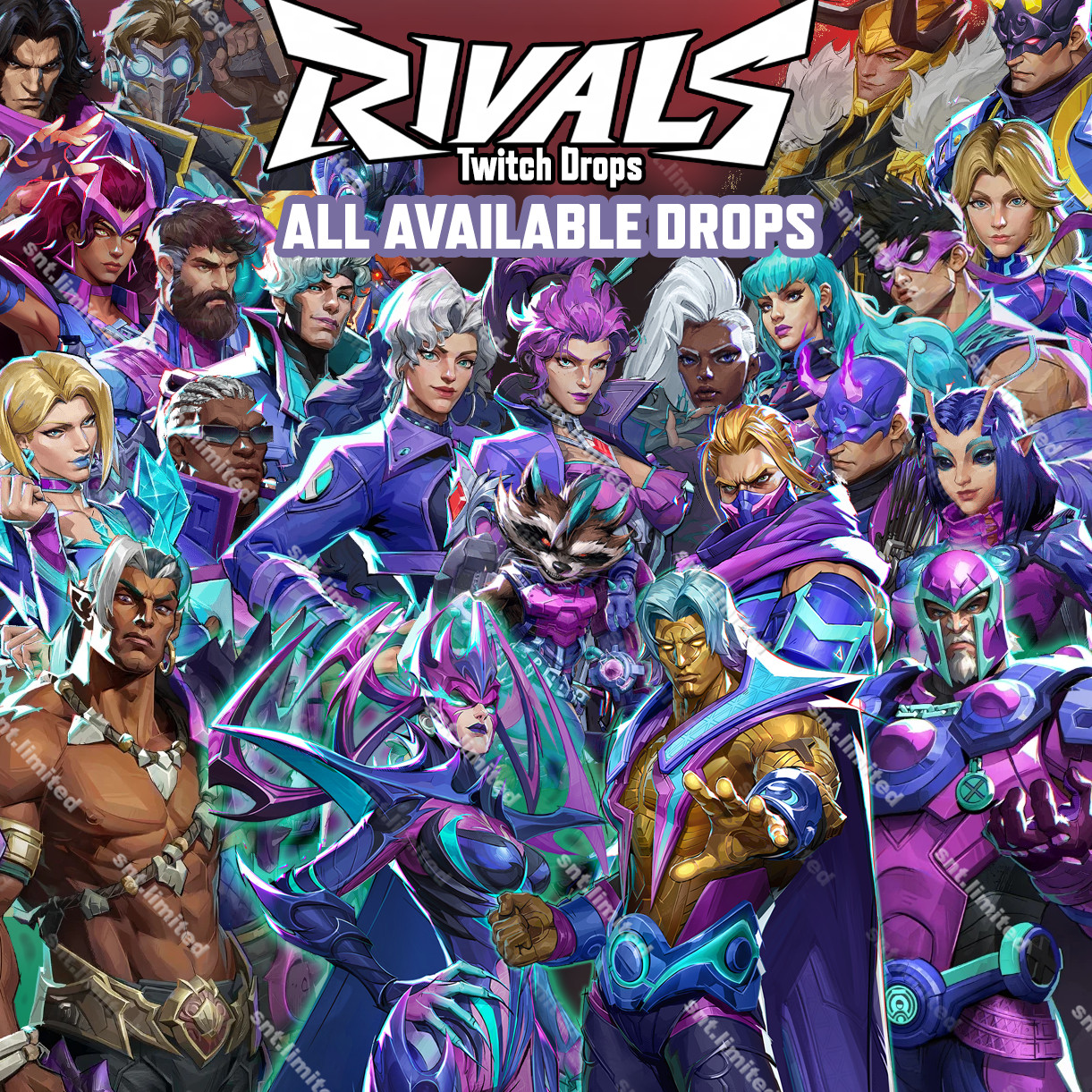 MARVEL RIVALS - Twitch Drops | Up to 148 Items Total | Costumes / Sprays / Plate