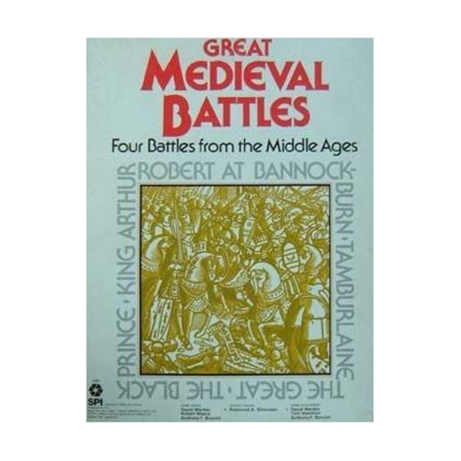 SPI Wargame Great Medieval Battles Box VG+/EX SPI Wargame Great Medieval Battles Box VG+/EX