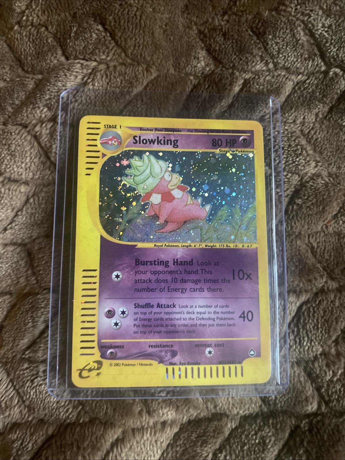 Pokémon Slowking H22/H32 Aquapolis Swirl Pokémon Slowking H22/H32 Aquapolis Swirl