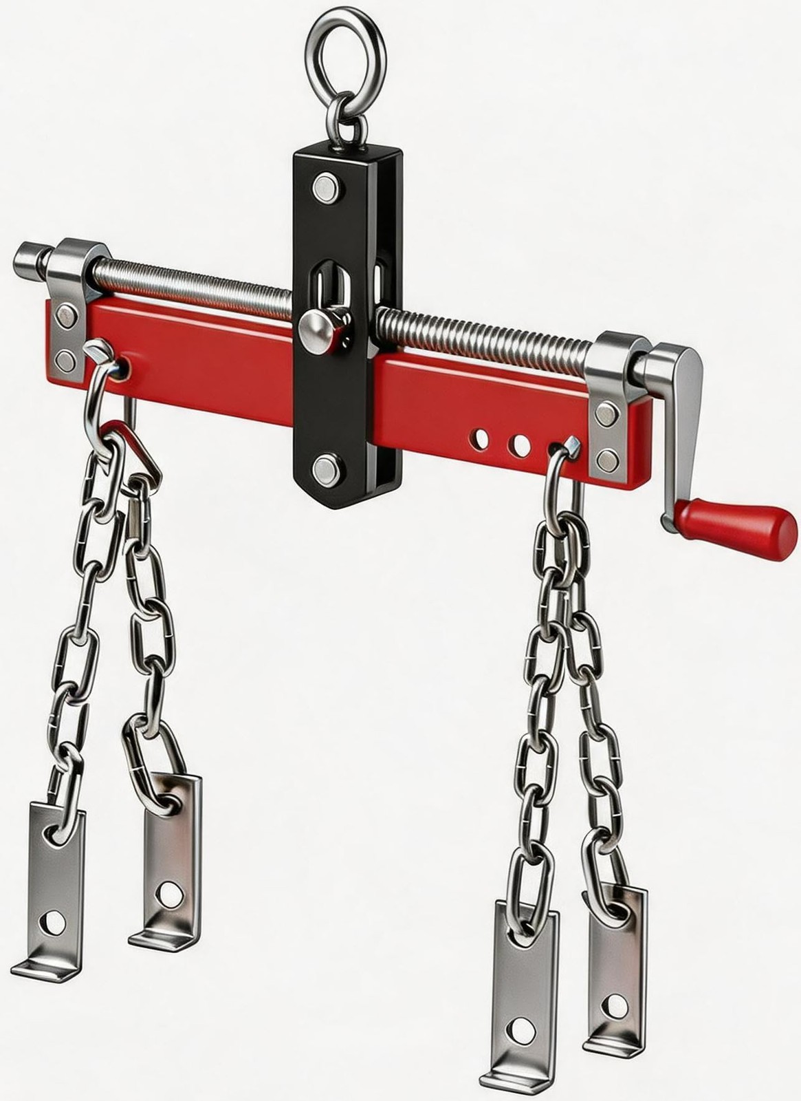 4400 LBS Heavy Duty Engine Lifting Tool, 0.5M Steel Load Leveler, 6 Holes