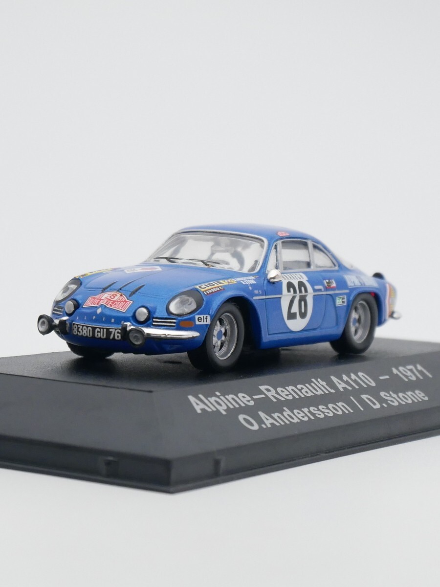 ixo 1:43  Alpline Renault A110 WRC 1971 Rallye Monte Carlo Diecast Car Model