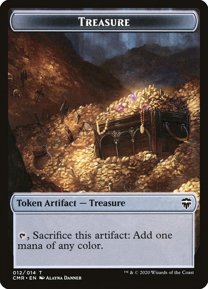 MTG Treasure Token [Commander Legends Tokens] Lightly Played Magic