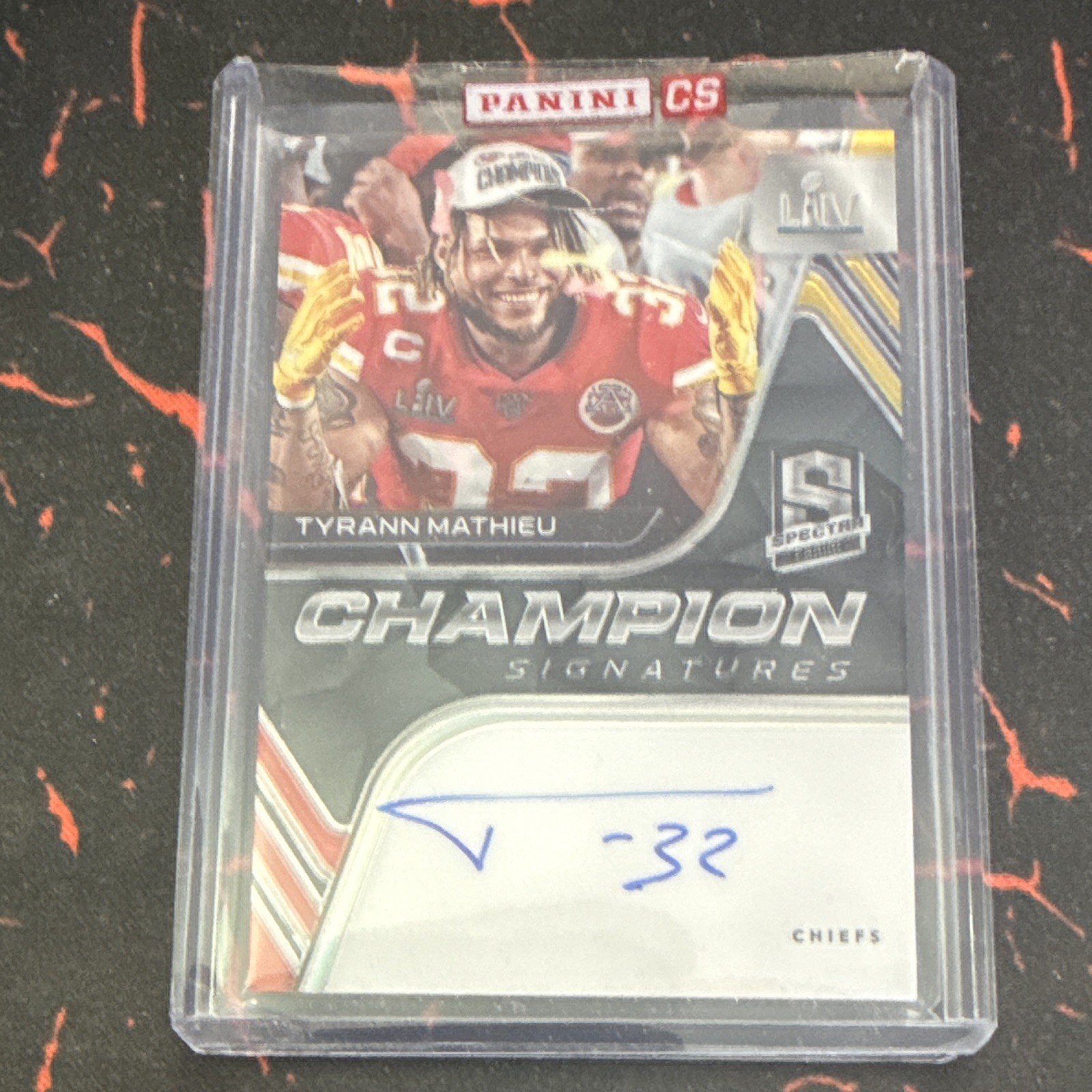 2020 Panini Spectra Tyrann Mathieu Auto Champion Signatures /35 #CS-TM Chiefs 2020 Panini Spectra Tyrann Mathieu Auto Champion Signatures /35 #CS-TM Chiefs