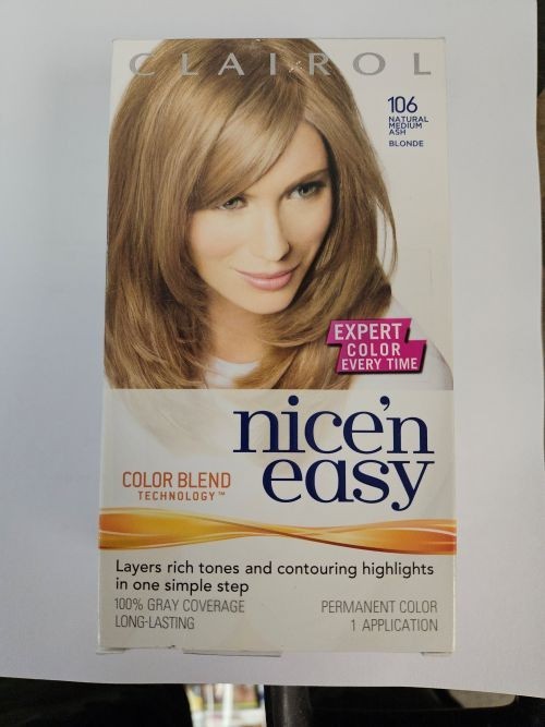 Clairol Nice \'n Easy NATURAL MEDIUM ASH BLONDE Hair Color ~ 8A/106 Clairol Nice \'n Easy NATURAL MEDIUM ASH BLONDE Hair Color ~ 8A/106