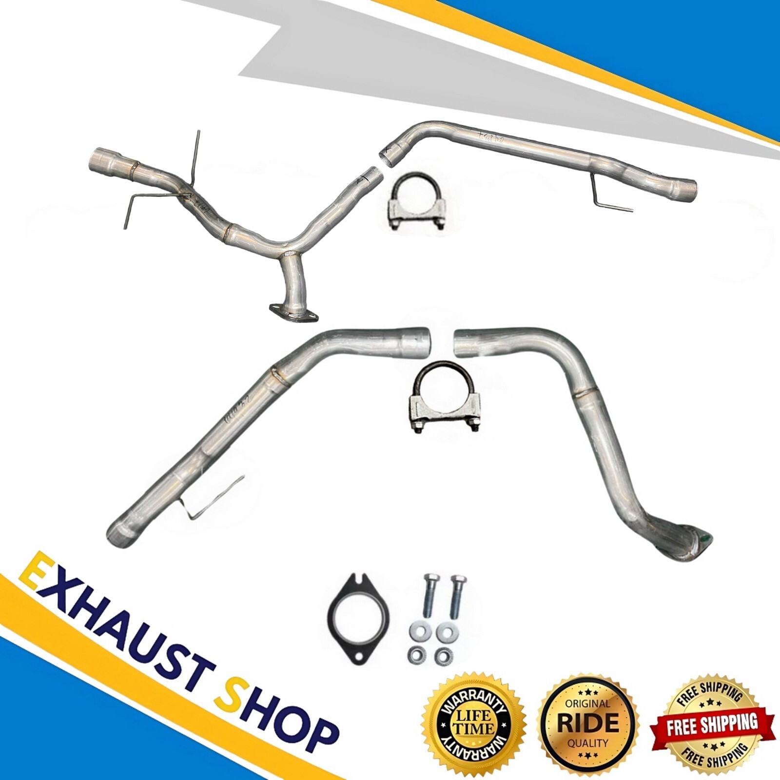 BothTailPipeFor 2019-2021,2023Sierra1500&2019-2023Silverado15005.3L|Dual Exhaust