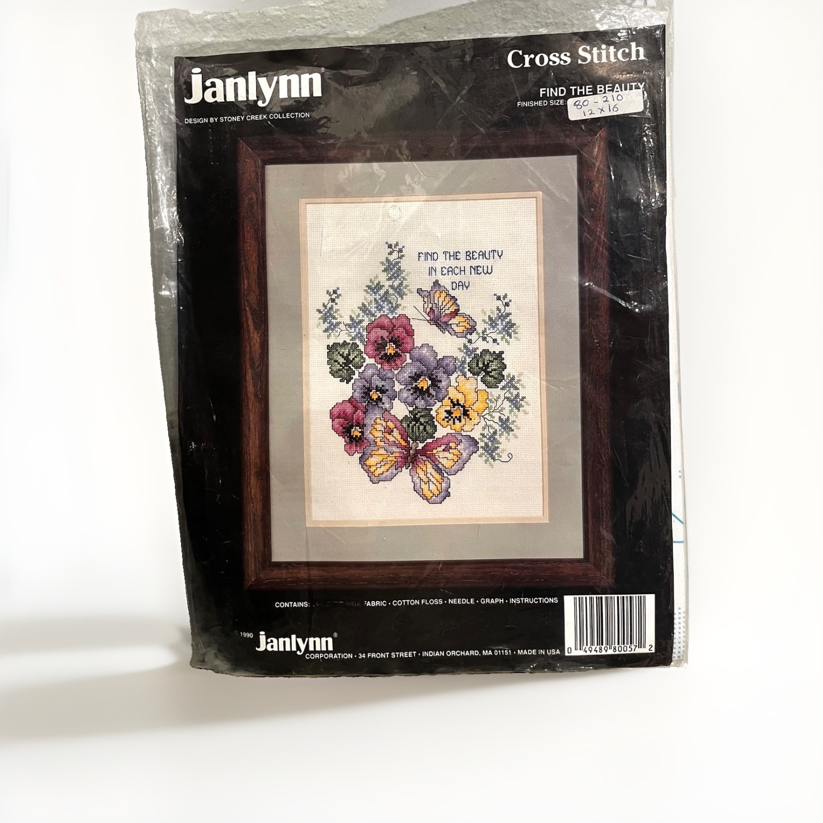 Janlynn FIND THE BEAUTY Counted Cross Stitch Kit Vintage 1990