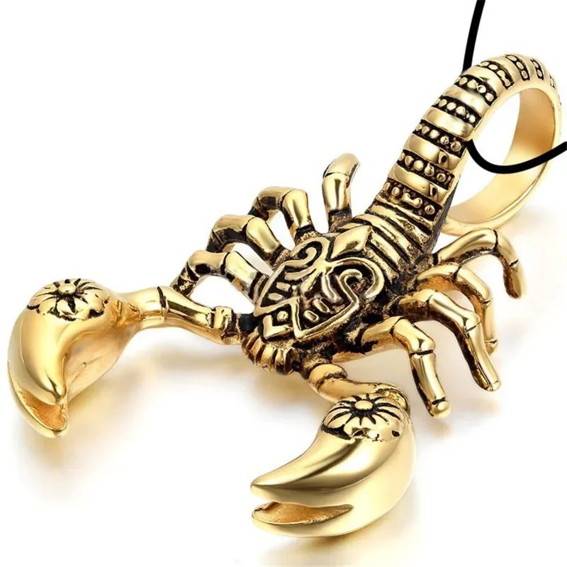 Women Men Scorpion Pendant Necklace Stainless Steel Gothic Punk Biker Chain USA