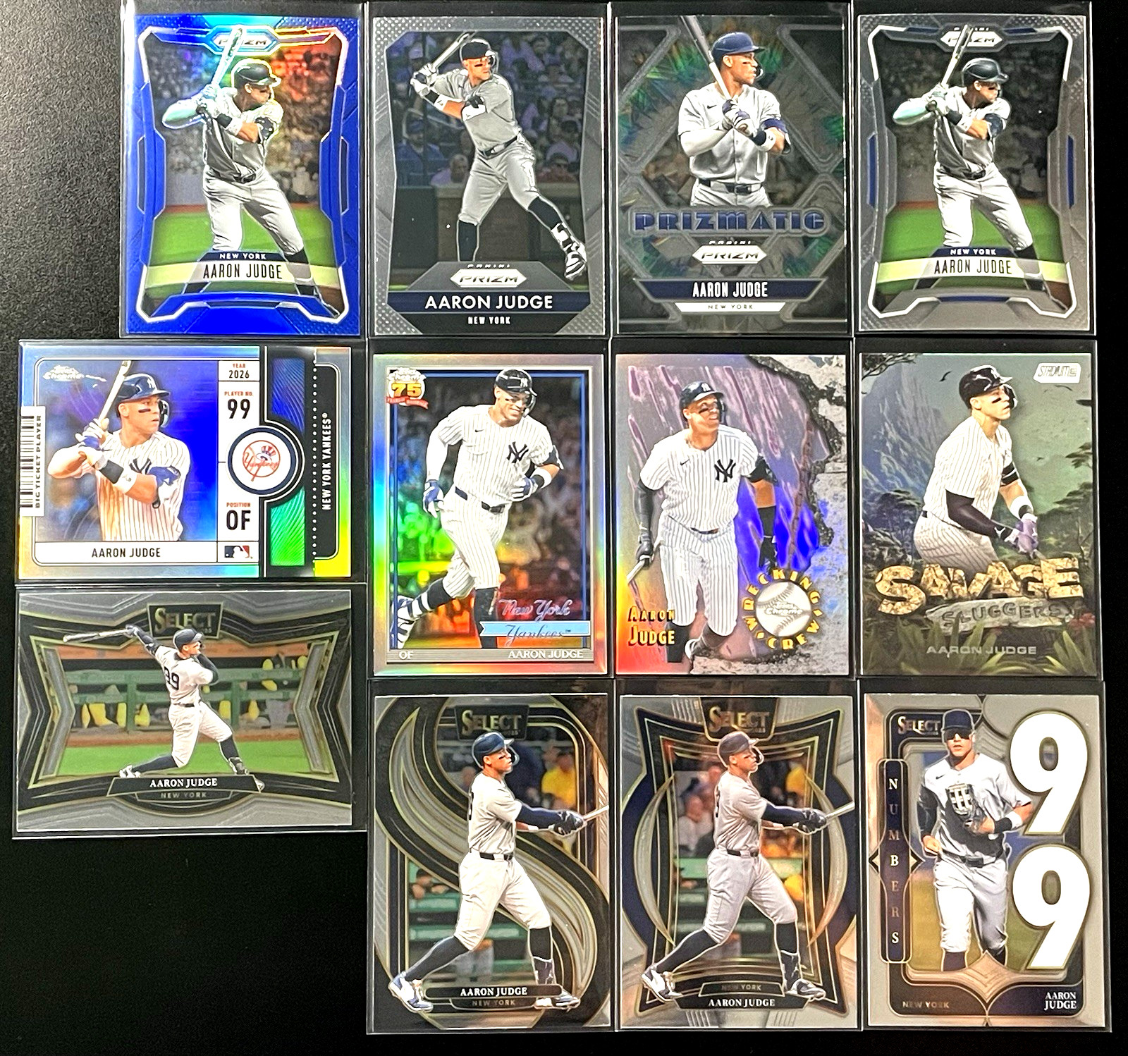 AARON JUDGE 2026 Panini Prizm BLUE PRIZM #71/199 - New York Yankees Lot 12 AARON JUDGE 2026 Panini Prizm BLUE PRIZM #71/199 - New York Yankees Lot 12