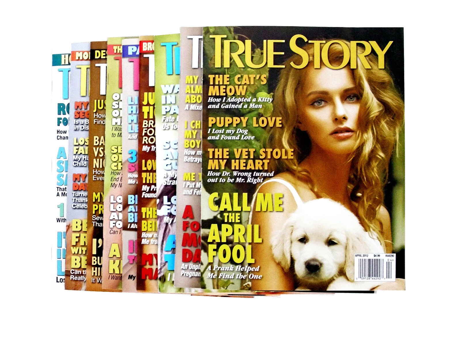 2012 True Story Magazines 9 issues, Apr, May, Jun, Jul, Aug, Sep, Oct, Nov & Dec
