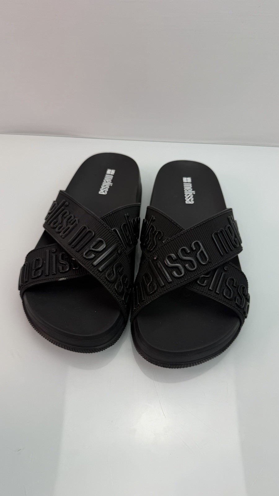 Melissa M Lover Slide Sandals Black US 5 EU 35/36