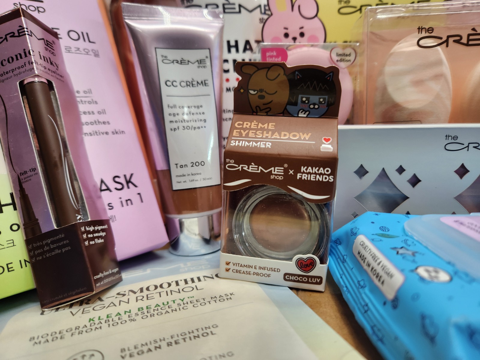Lot Of 100 Pcs Premium Cosmetics All NEW  THE CREME SHOP KOREAN SKINCAR
