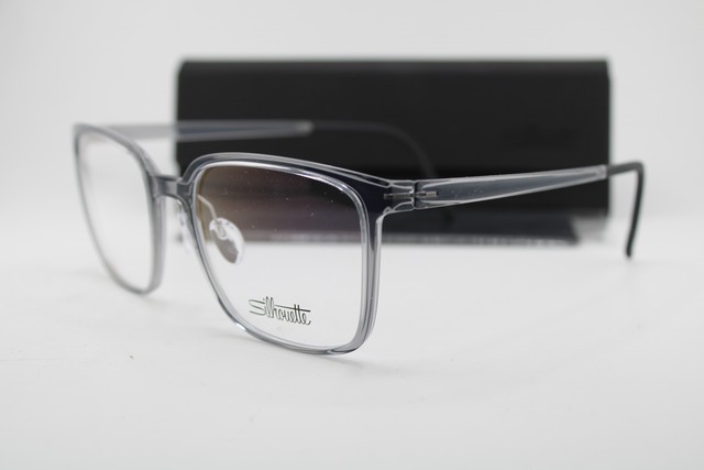 NEW SILHOUETTE SPX 2957 75 6762 CLEAR BLACK AUTHENTIC EYEGLASSES 53-18 NEW SILHOUETTE SPX 2957 75 6762 CLEAR BLACK AUTHENTIC EYEGLASSES 53-18