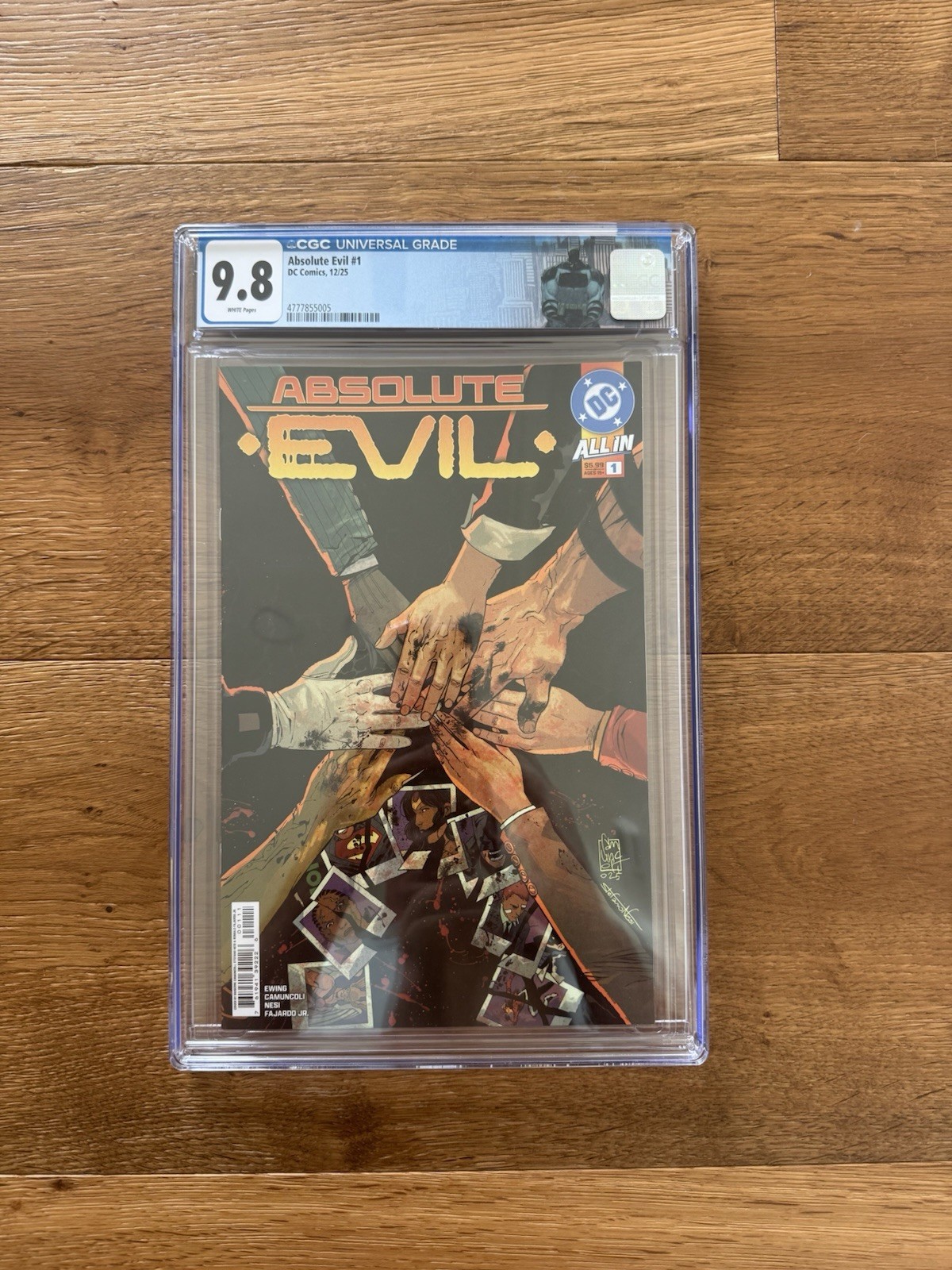 🦇Absolute Evil #1 CGC 9.8 Cover A Camuncoli Ewing 1st Print DC 2025🦇 🦇Absolute Evil #1 CGC 9.8 Cover A Camuncoli Ewing 1st Print DC 2025🦇