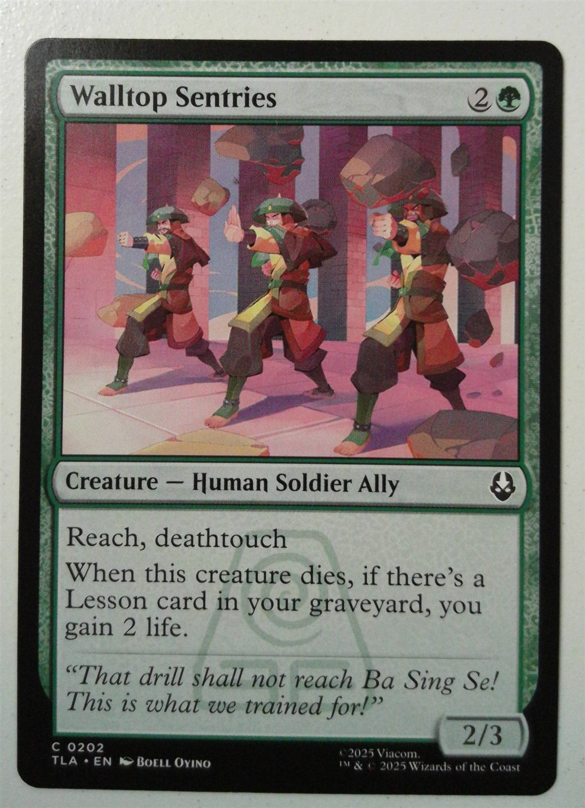 Walltop Sentries *Common* Magic MtG x1 Avatar: The Last Airbender