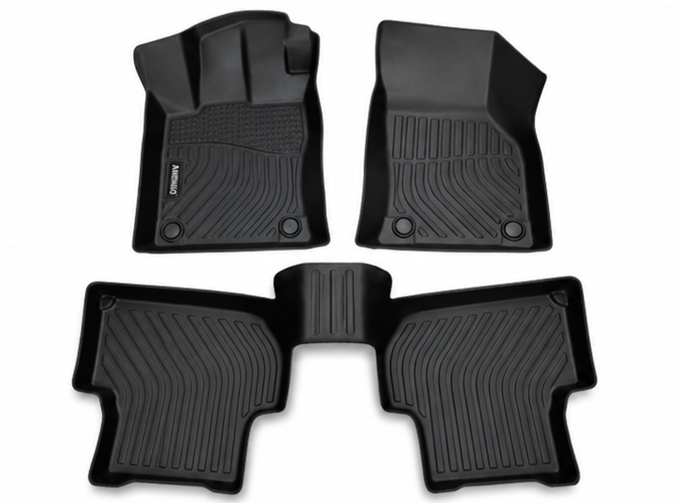 Floor Mats for VW Golf / Golf Alltrack / Golf GTI / G Black TPE 3PC All Weather