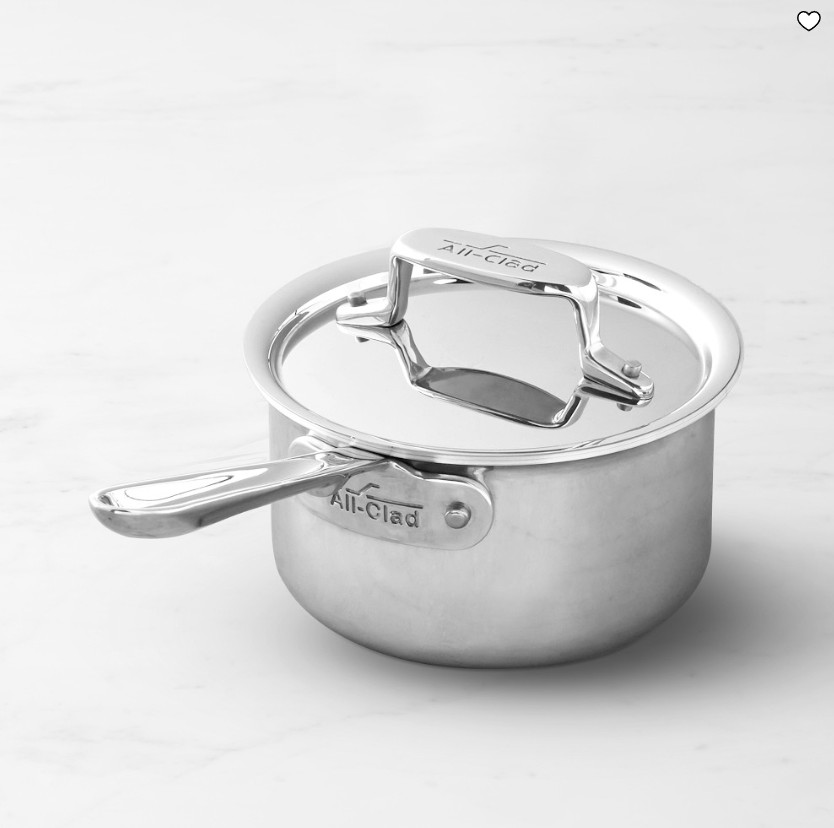 All-Clad D5 Stainless Steel Saucepan Polished 5-Ply Induction Cookware All-Clad D5 Stainless Steel Saucepan Polished 5-Ply Induction Cookware