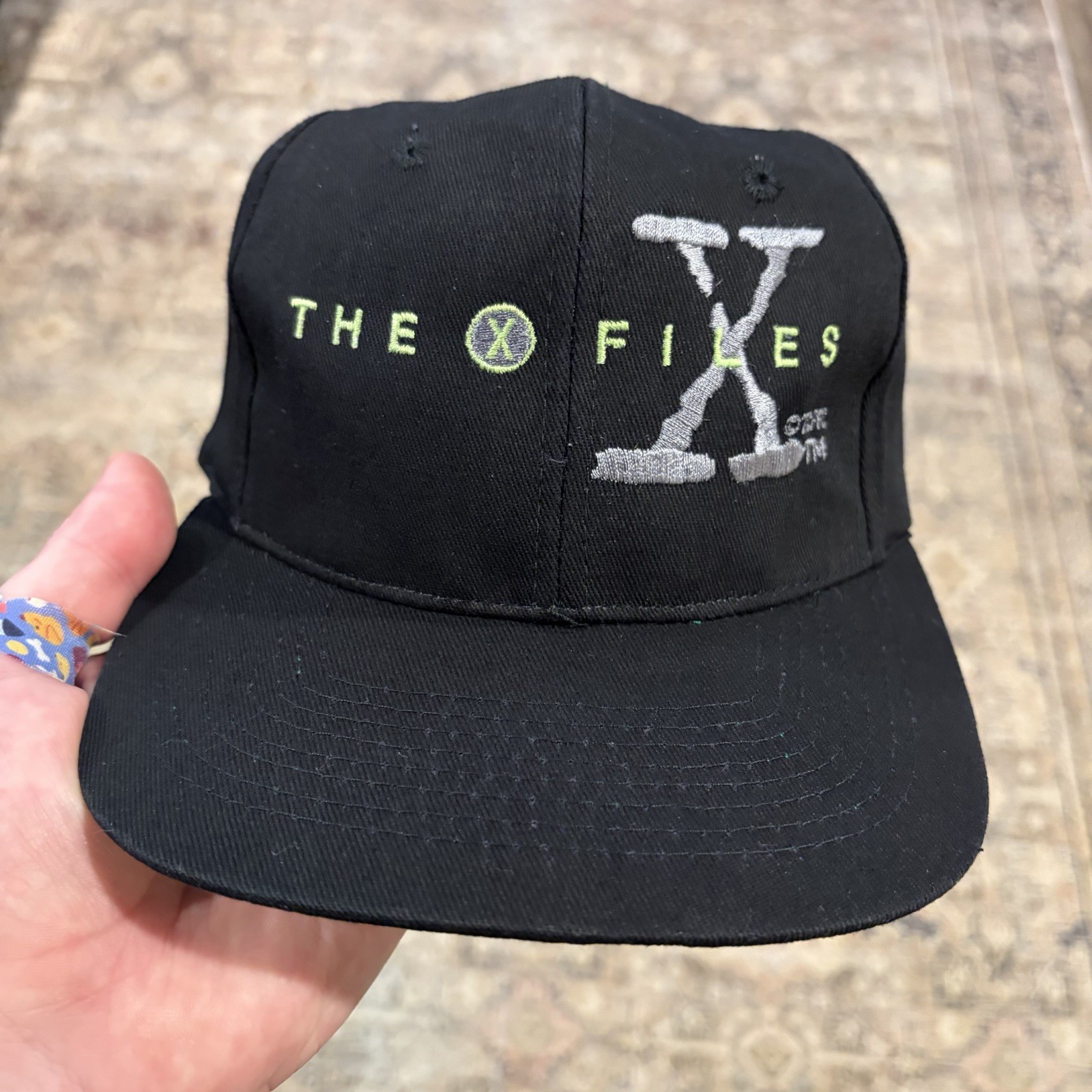 Vintage 1990\'s The X-Files Snapback Embroidered Hat \ Vintage 1990\'s The X-Files Snapback Embroidered Hat \