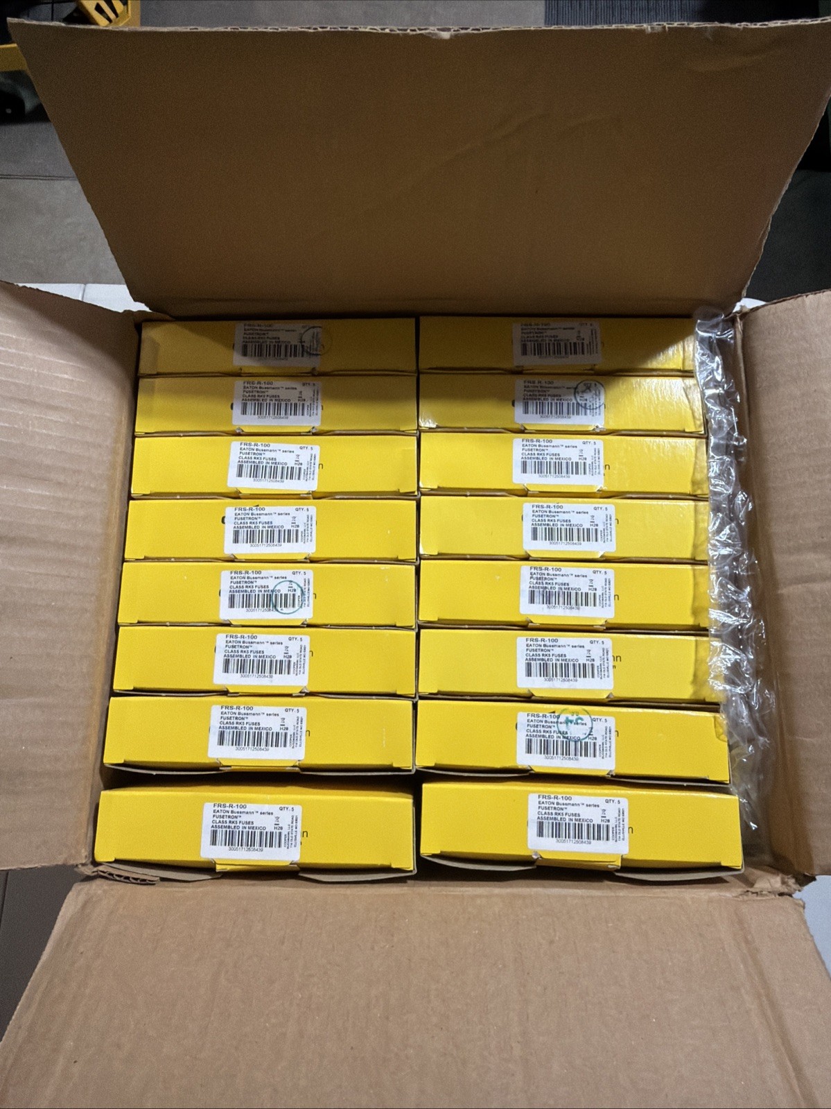 Eaton FRS-R-100 Bussmann Series RK5 Class Fuse 5-Pack 100A 600V New In Box USA Eaton FRS-R-100 Bussmann Series RK5 Class Fuse 5-Pack 100A 600V New In Box USA