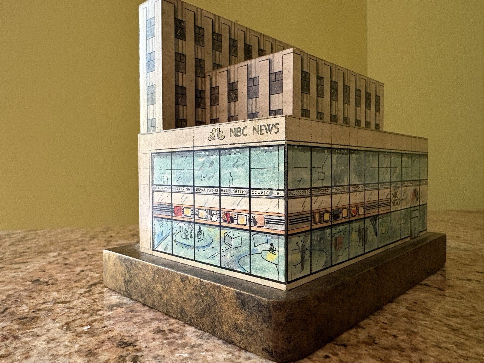 Rare Vintage NBC News custom jewel box celebrating ‘94 opening of Studio 1A. Rare Vintage NBC News custom jewel box celebrating ‘94 opening of Studio 1A.