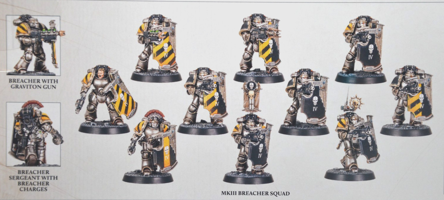 Warhammer 30k Space Marine MK III Breacher Squad (10) v.2026 NEW NO BOX Warhammer 30k Space Marine MK III Breacher Squad (10) v.2026 NEW NO BOX