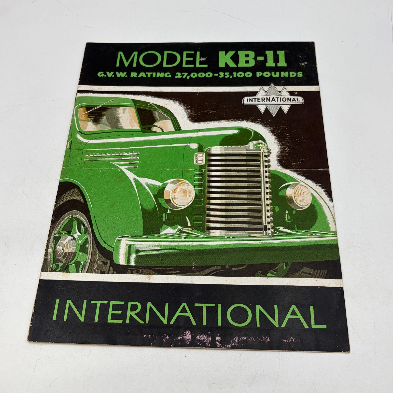 VINTAGE International Harvester Truck Original Dealer Sales Brochure Model KB-11 VINTAGE International Harvester Truck Original Dealer Sales Brochure Model KB-11