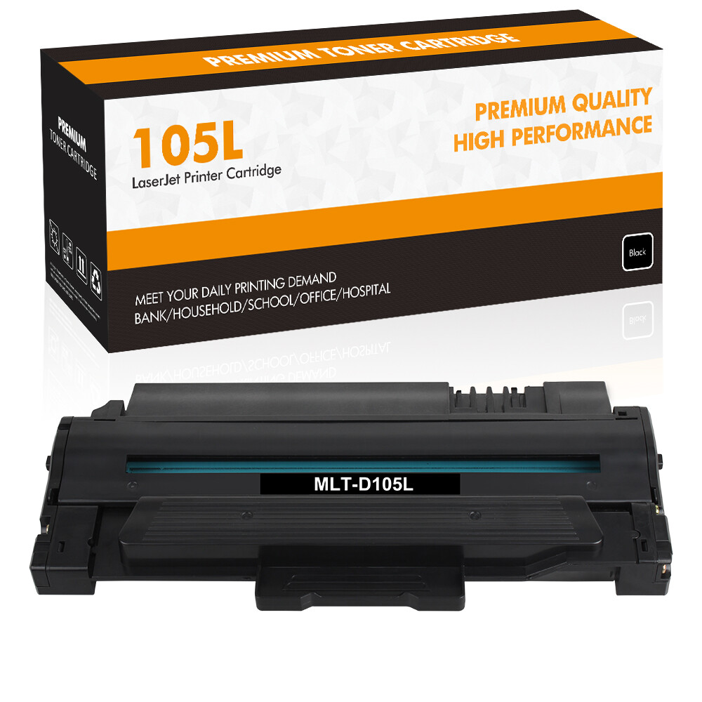 1-4PK Black MLT D105L Toner Cartridge for Sumsung 105L ML-2525 ML-2525W ML-2580n