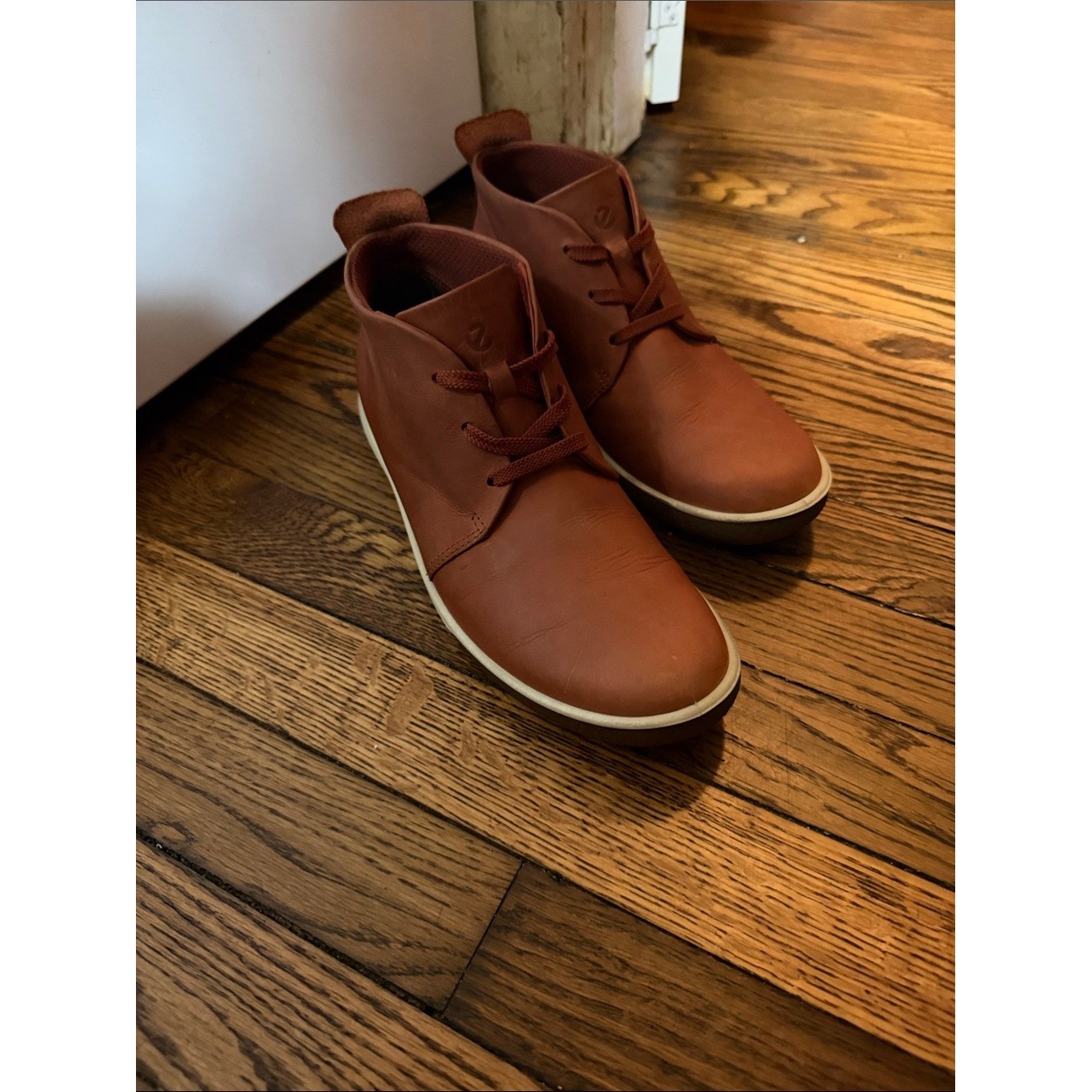 ECCO Chase II Hydromax Cayenne Orange Leather Boots Women’s 9-9.5 EU 40