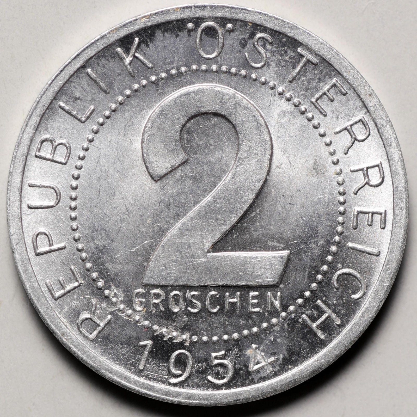 1954 Austria 2 Groschen