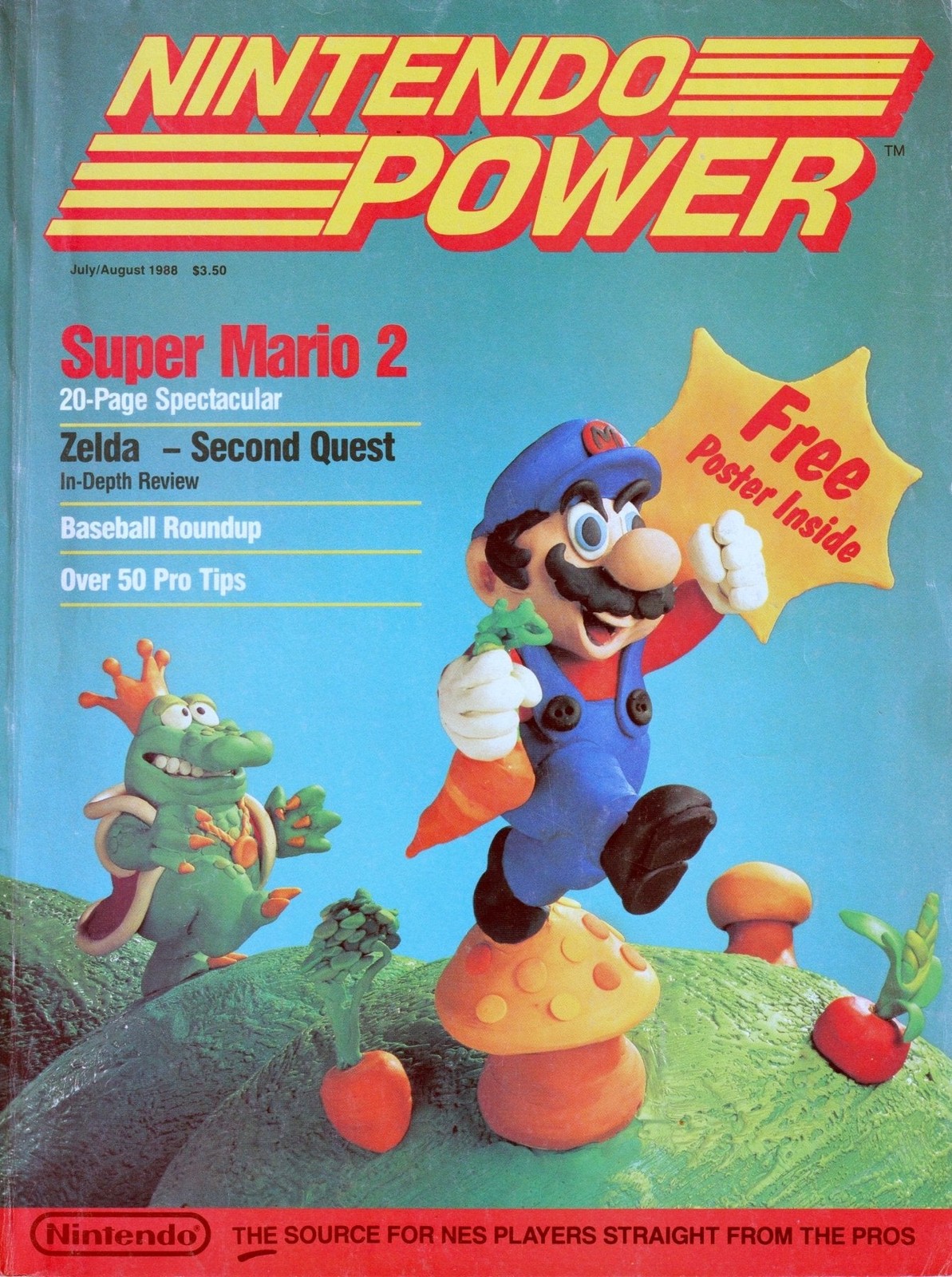 Nintendo Power: July, 1988 Volume 1 - Magazine [With Poster]