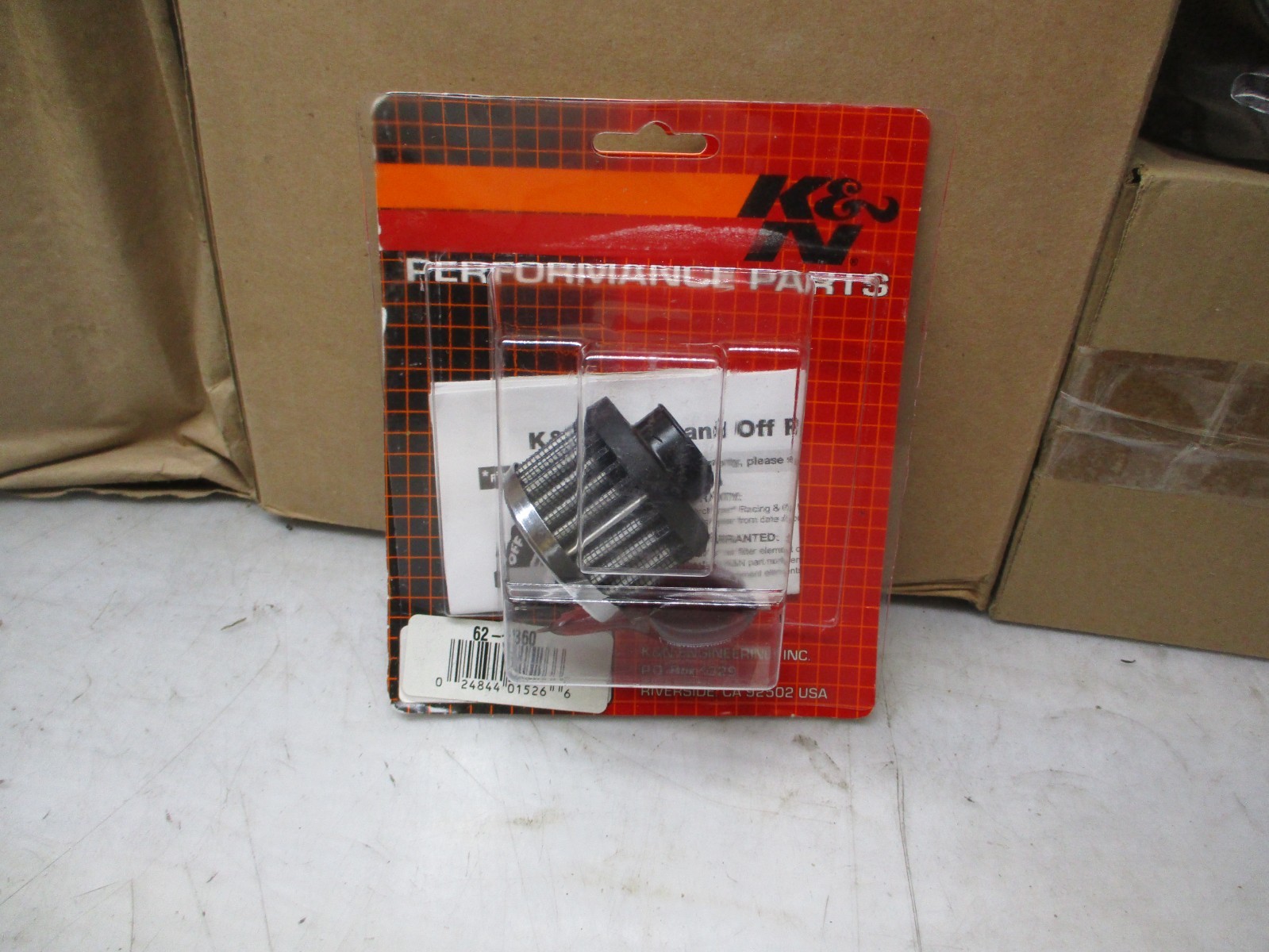 K & N Crankcase Vent Air Filter Direct Mount  62-1360
