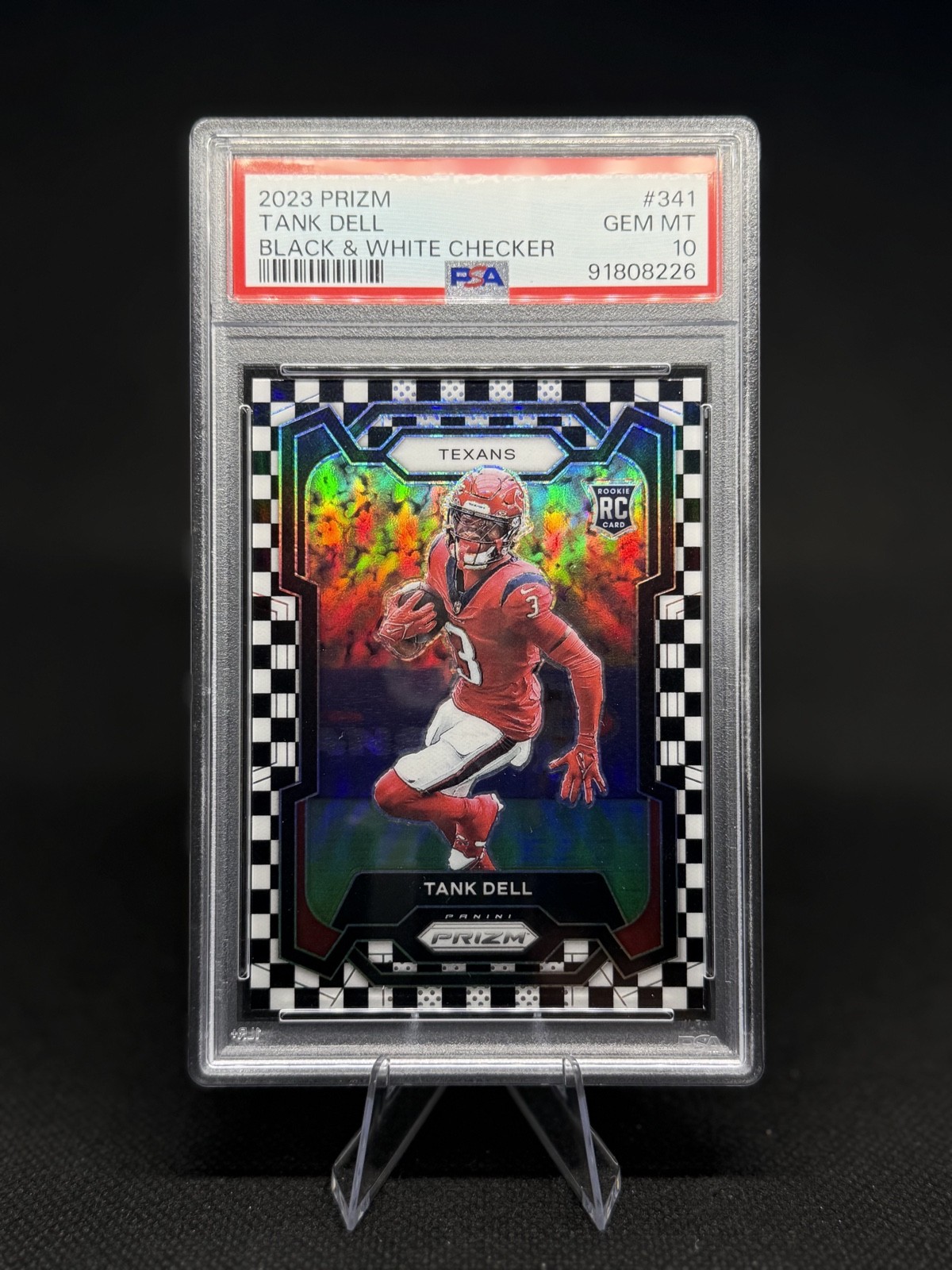 2023 Panini Prizm - Tank Dell #341 Black & White Checker Prizm (RC) PSA 10