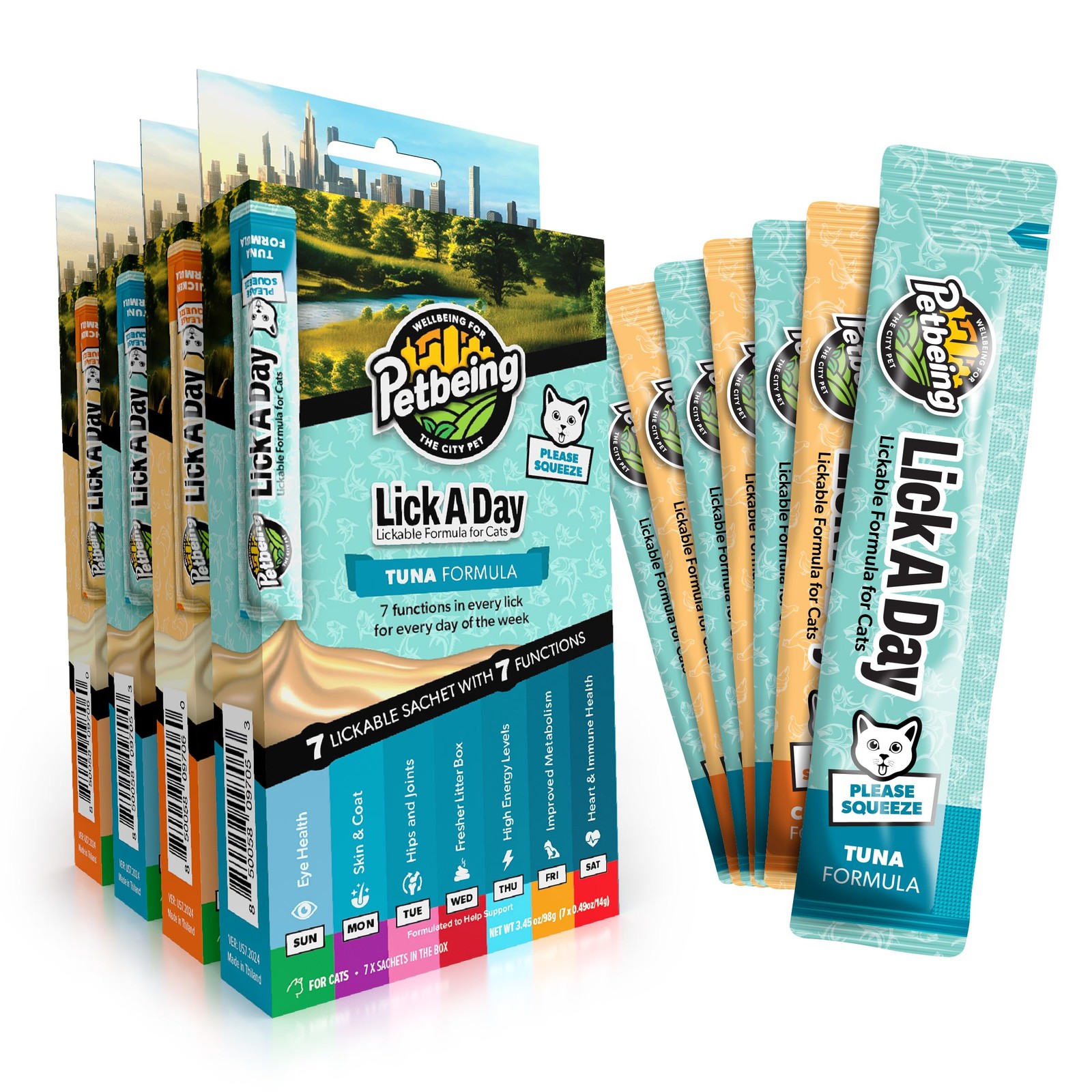 PETBEING Lick a Day | Specially Formulated 7-in-1 Functions Daily Real Meat... 