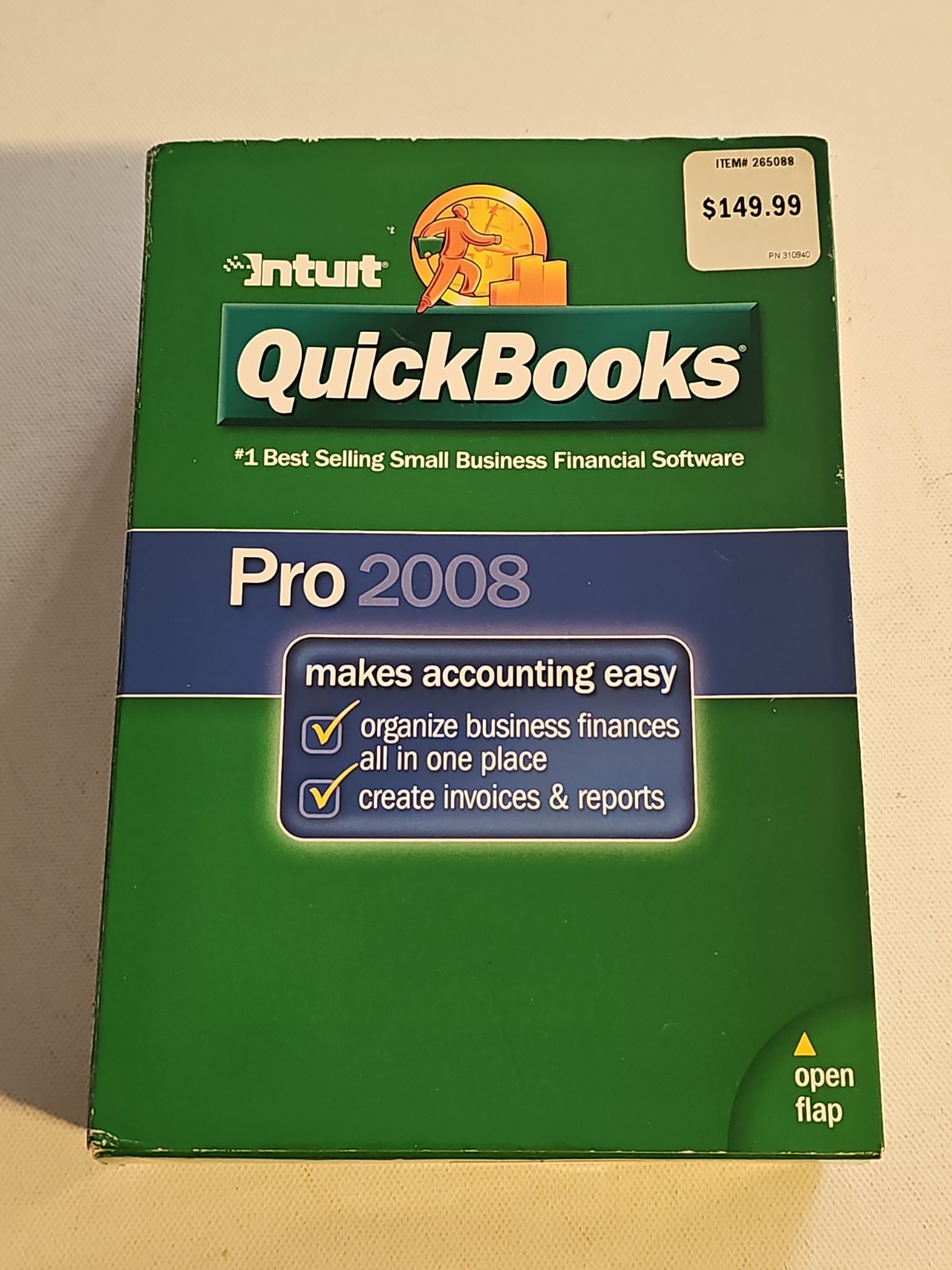 INTUIT QUICKBOOKS PRO 2008 FOR WINDOWS FULL RETAIL US VERSION INTUIT QUICKBOOKS PRO 2008 FOR WINDOWS FULL RETAIL US VERSION