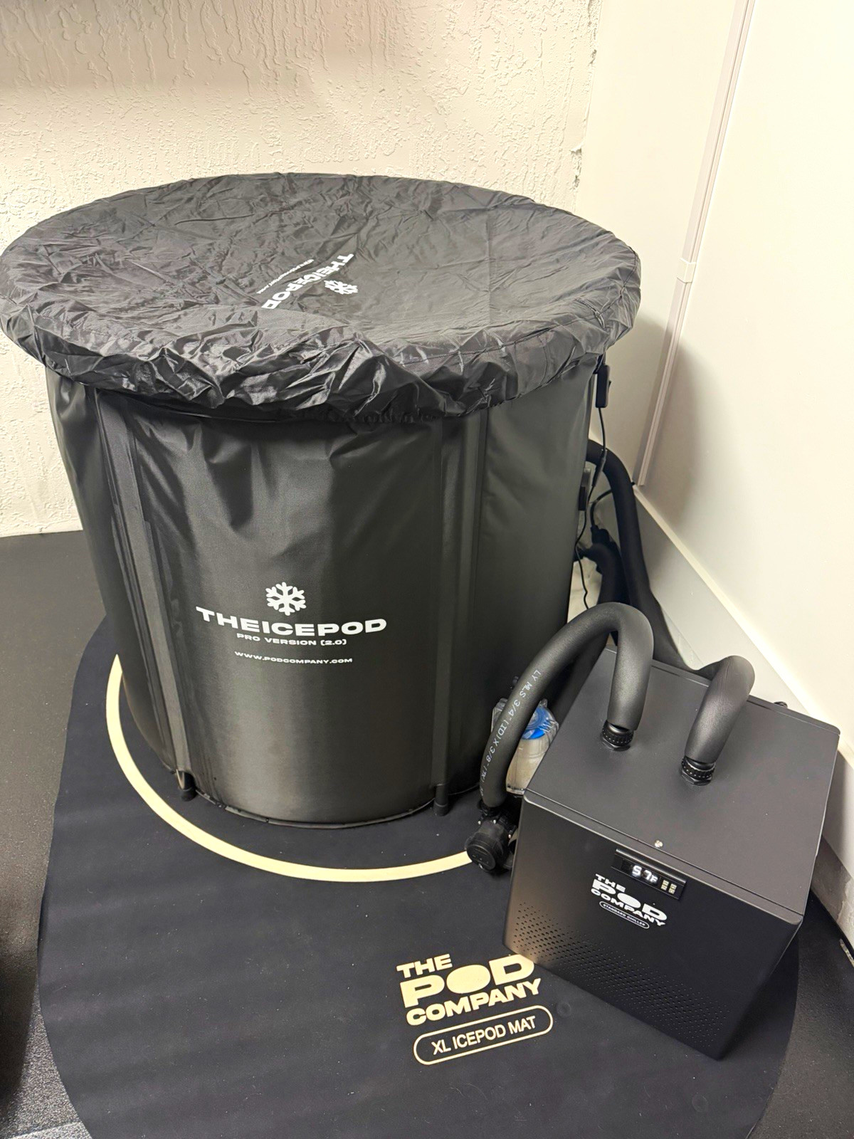 The Pod Company IcePod Pro Ice Bath Tub w/ Chiller, XL Mat & Manual