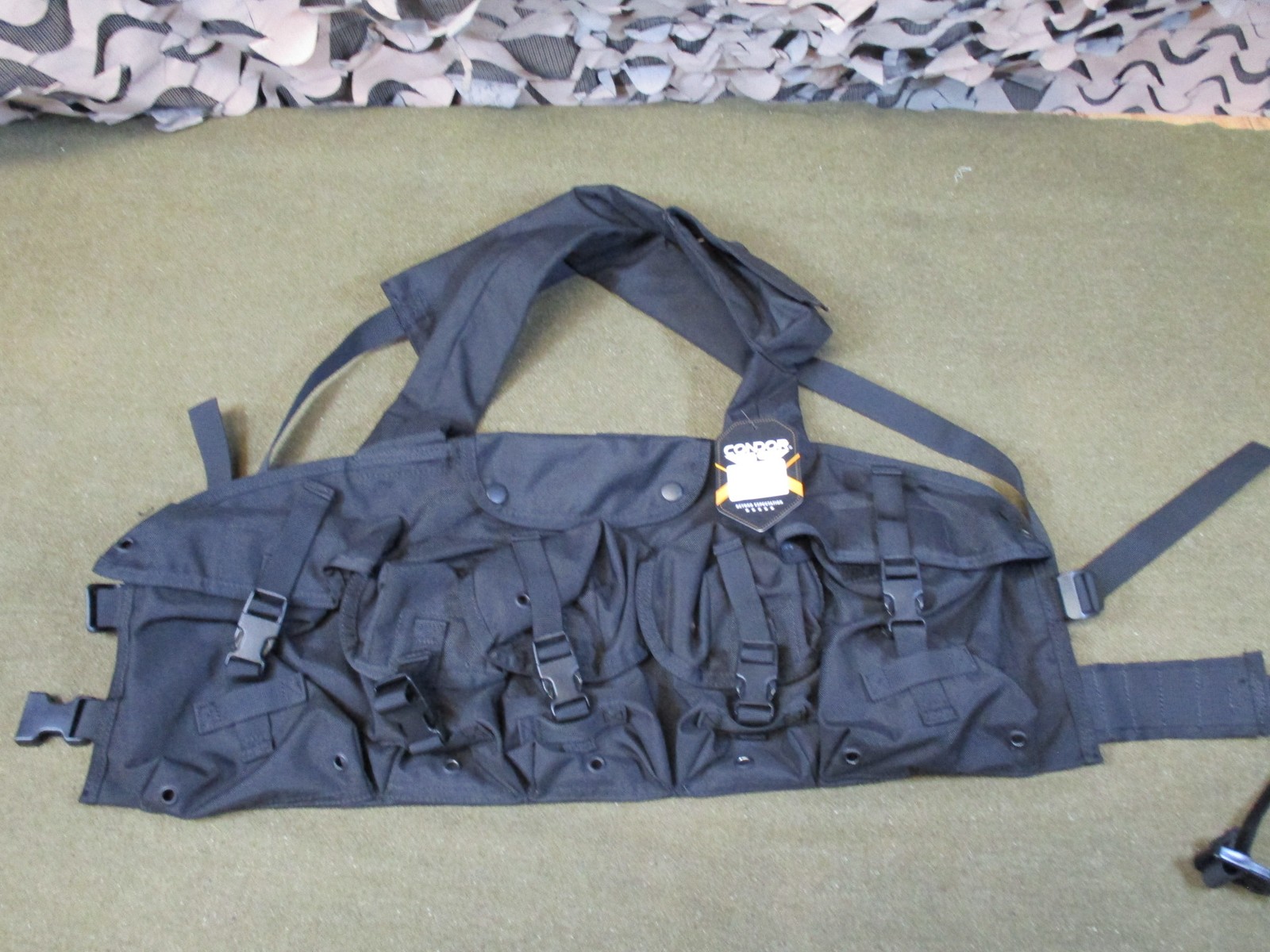 Condor 7 pocket chest rig arktis style tactical vest british army black swat Condor 7 pocket chest rig arktis style tactical vest british army black swat