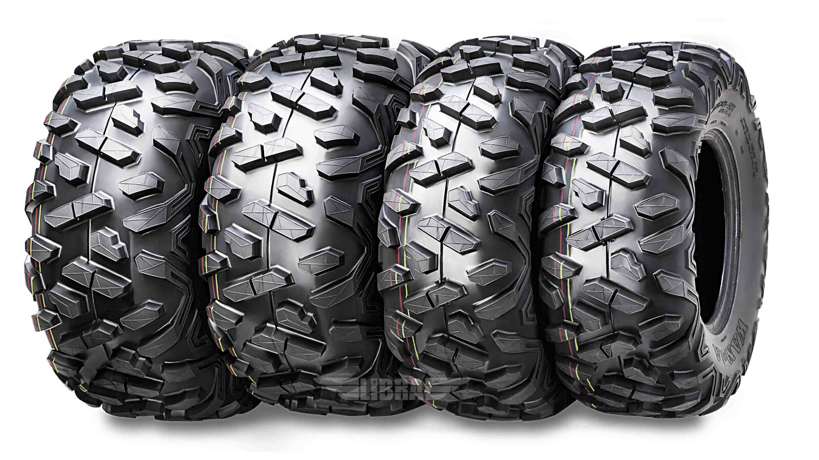 Set 4 WANDA 25x8-12 ATV Tires 25