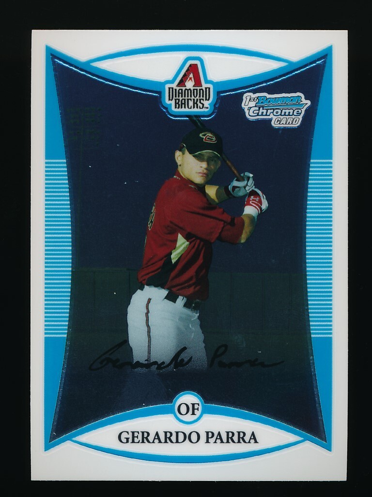 2008 Bowman Chrome Prospects #BCP18 Gerardo Parra Arizona Diamondbacks