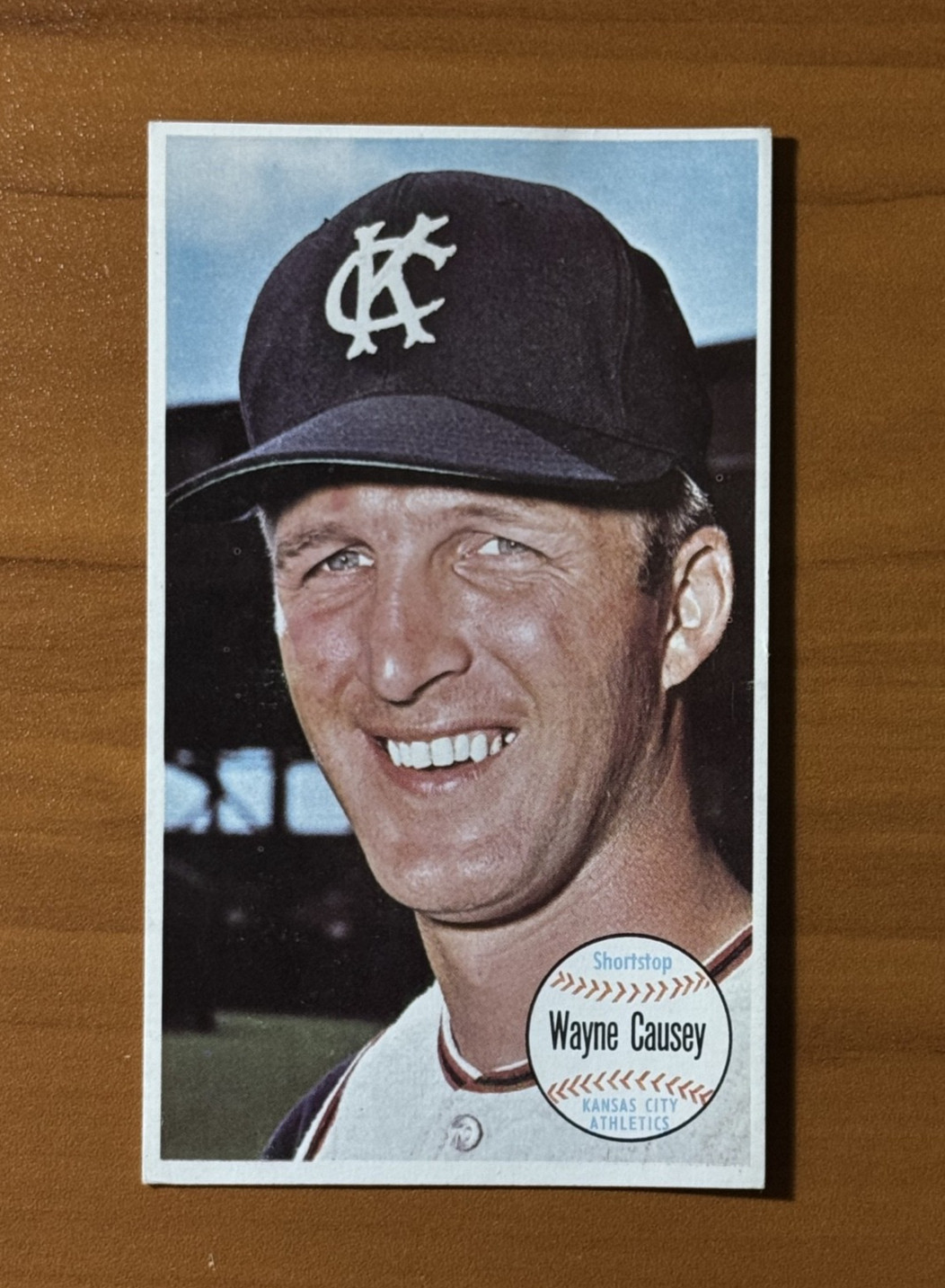 1964 Topps Giant WAYNE CAUSEY Card Crease-Free No. 45 SP Short Print A's EX-MT