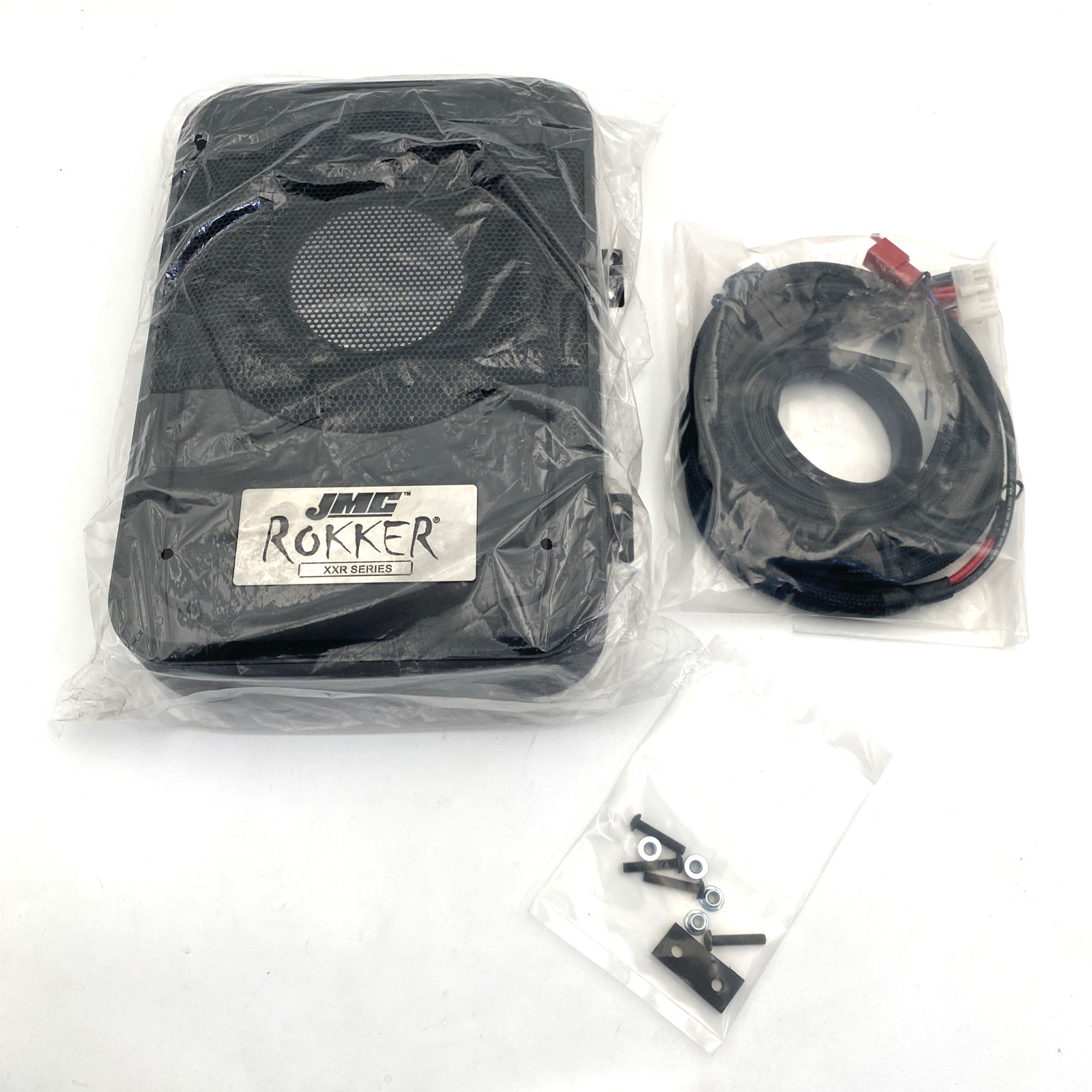 JMC Rokker XXR Series 200w Powered Under Seat Subwoofer UTV Car Truck Vanderhall