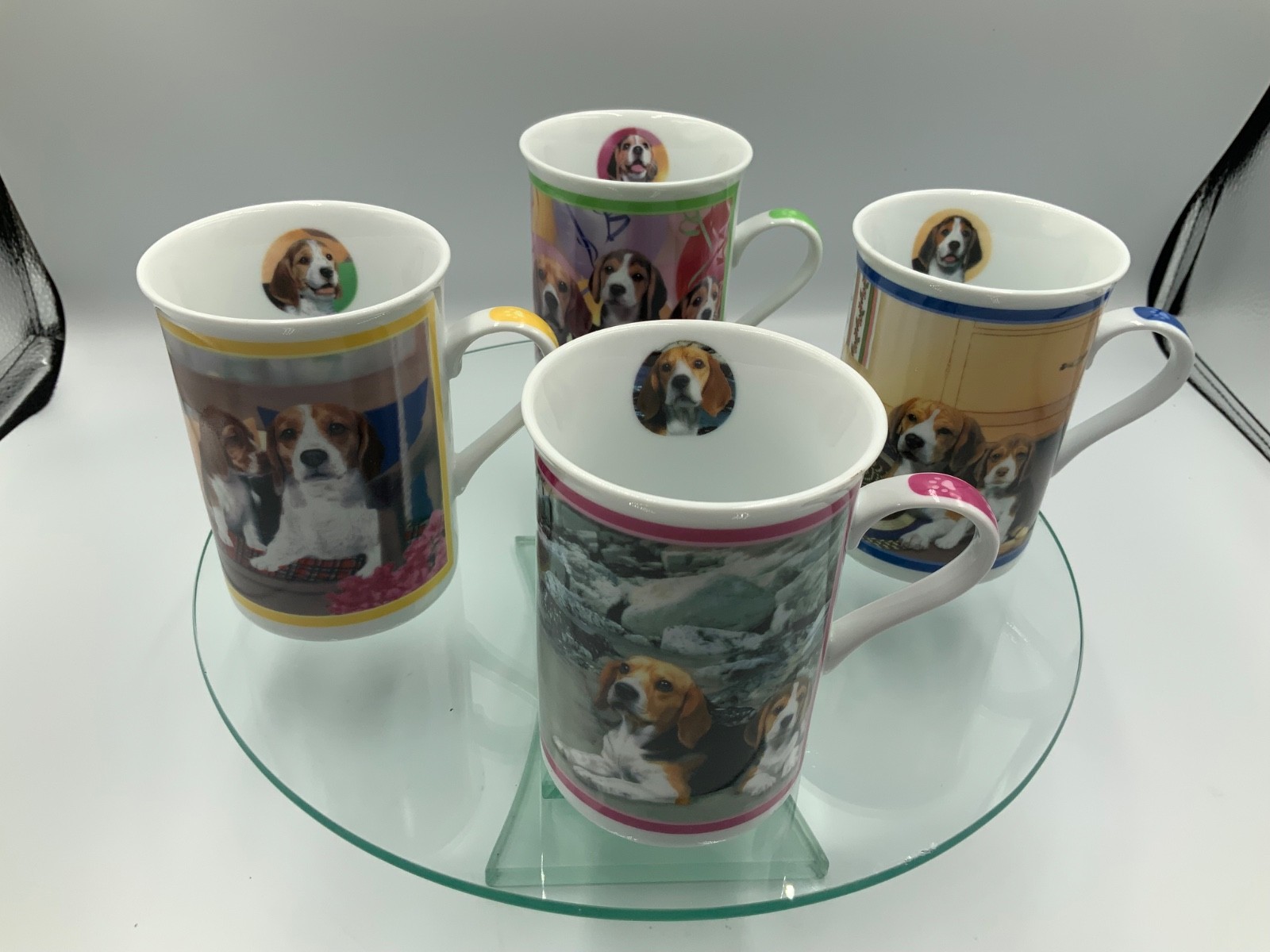 Danbury Mint Beagle Porcelain Tea Coffee Mug Set of 4 Beautiful Beagles Dogs Danbury Mint Beagle Porcelain Tea Coffee Mug Set of 4 Beautiful Beagles Dogs