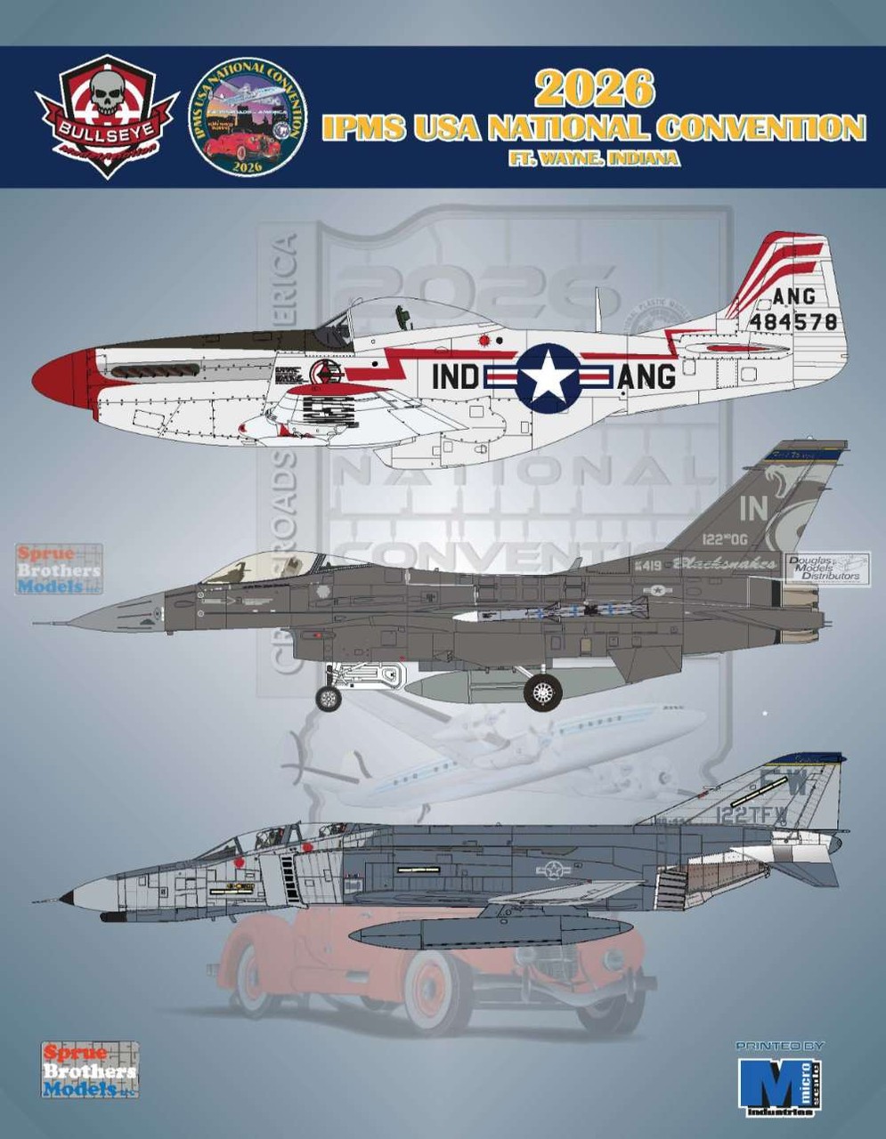 SBDNATS2026 1:48 1:72 IPMS USA 2026 National Convention Decals Fort Wayne IN-