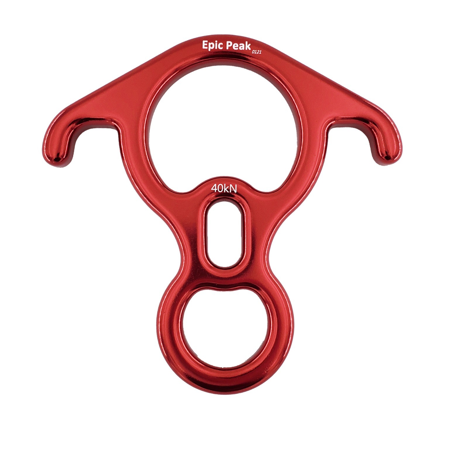 Epic Peak Rescue Figure 8 Descender Large Bent-ear w/Free Decal Red