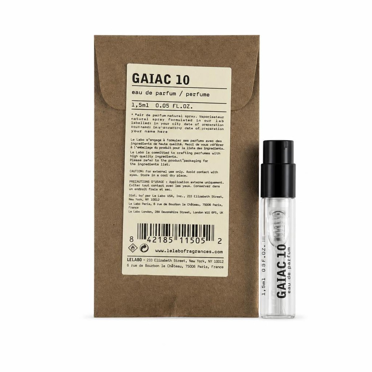 Le Labo Gaiac 10 Tokyo Eau de Parfum EDP 1.5ml Sample Spray