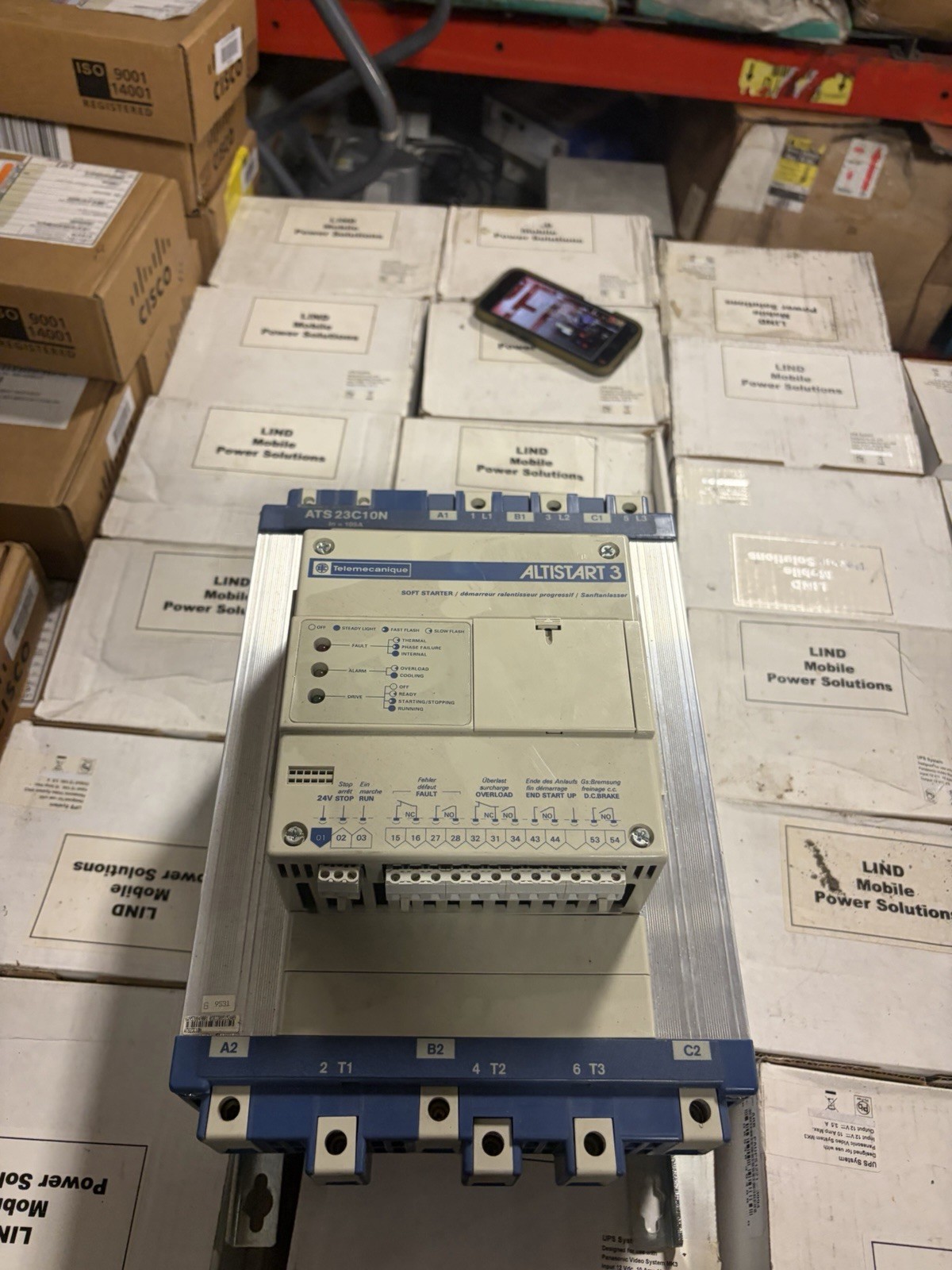 Telemecanique Altistart 3 Soft Start Starter ATS23 .D72N ATS23D72N USED