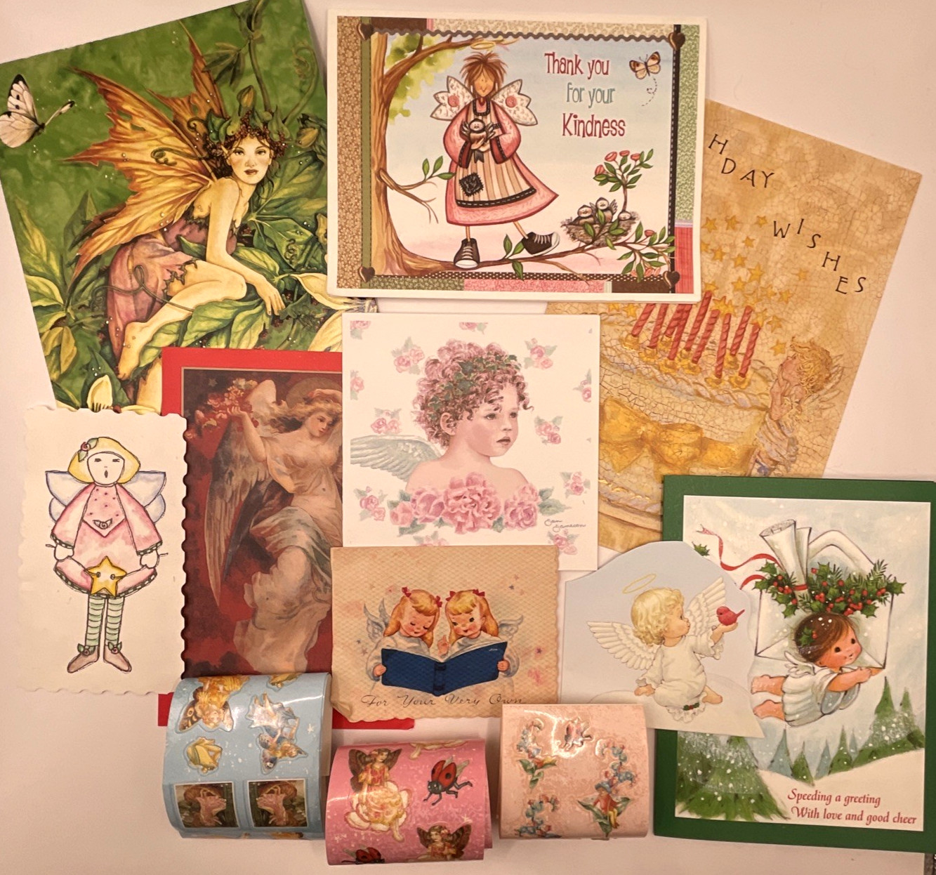 VTG+ Cute Fairy, Angel Ephemera~ Junk Journal, Scrapbook Supplies~Cards, Sticker