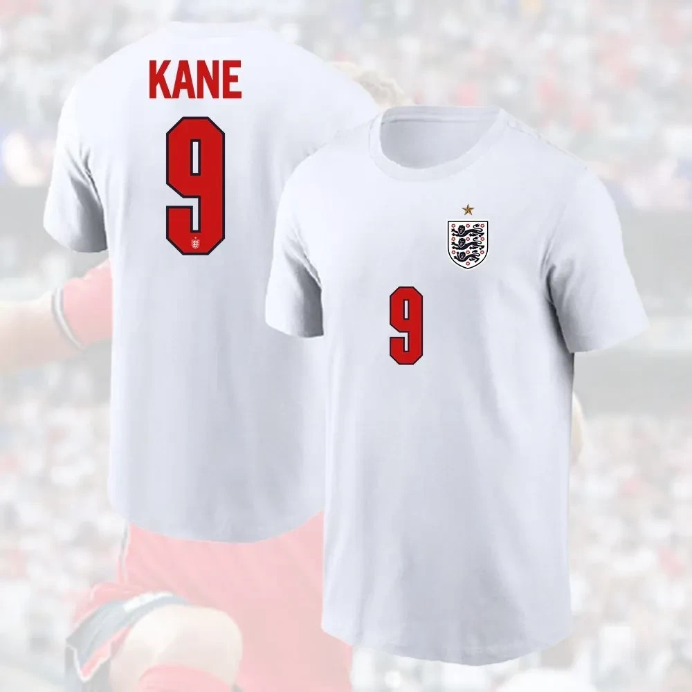 Kane #9 England National Team 2026 WC Soccer Player Name Number T-Shirt
