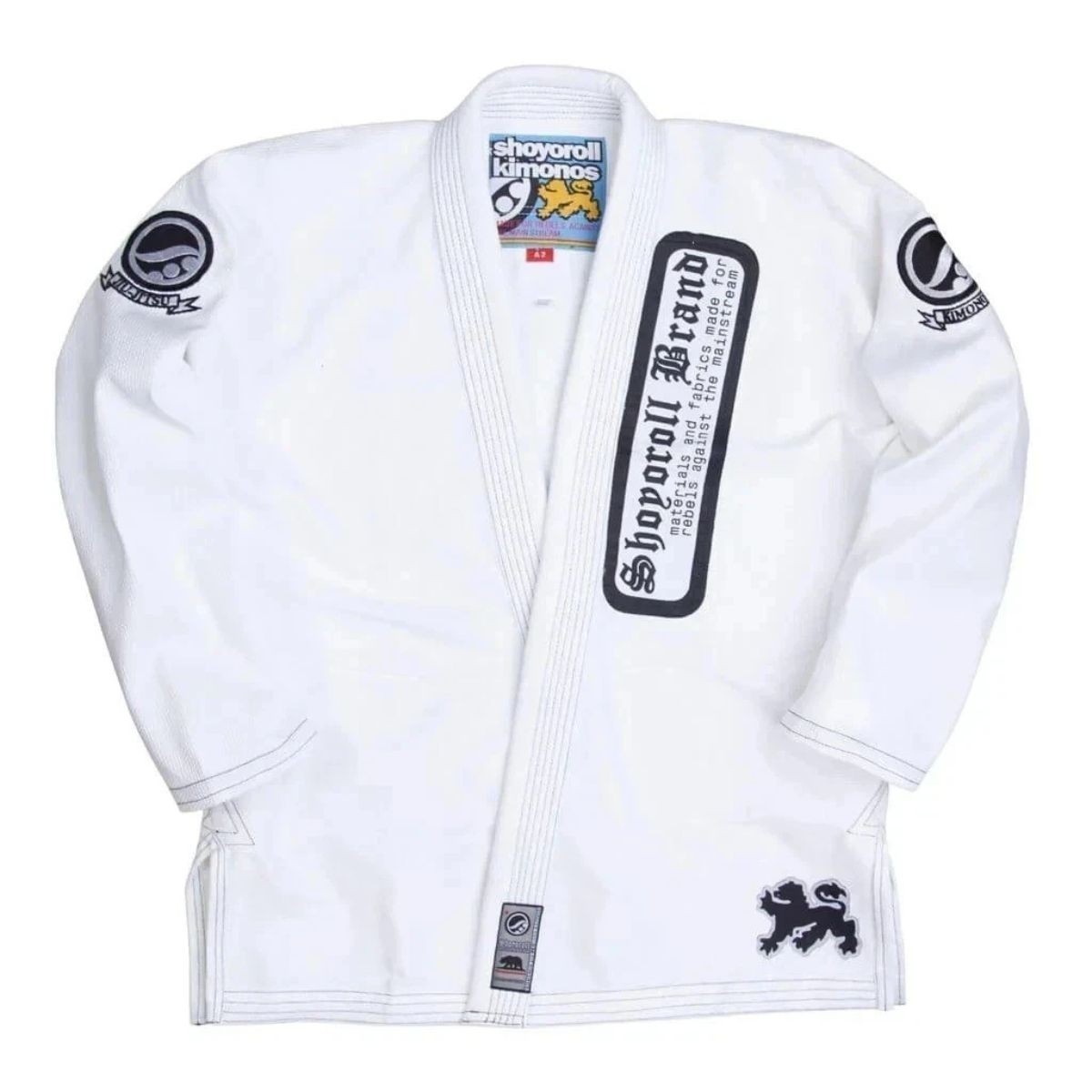 Shoyoroll Batch 55 Ranked Classic BJJ Gi White 450 GSM Kimono With Bag A0-A5
